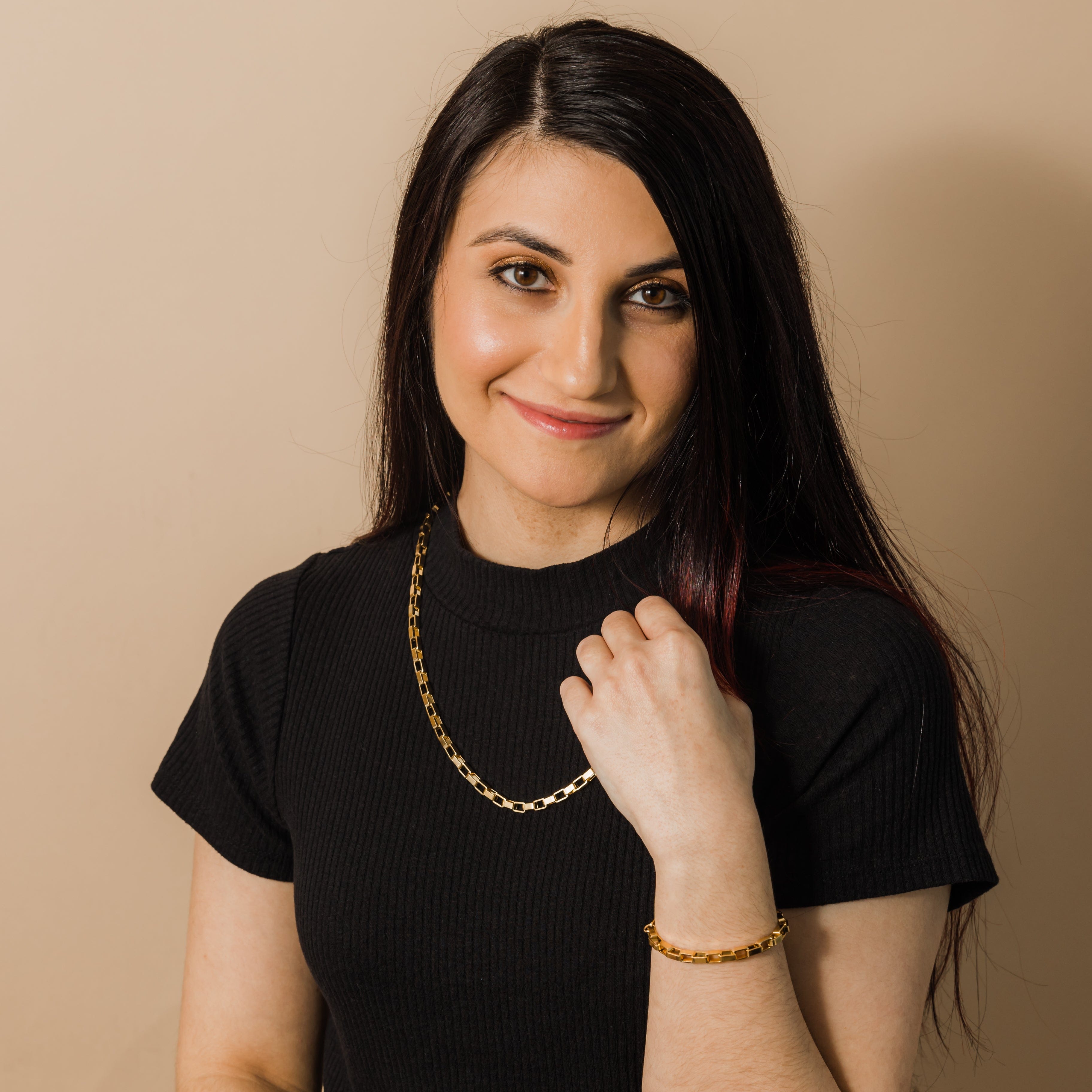 Stylish Block Chain Necklace for Everyday Wear