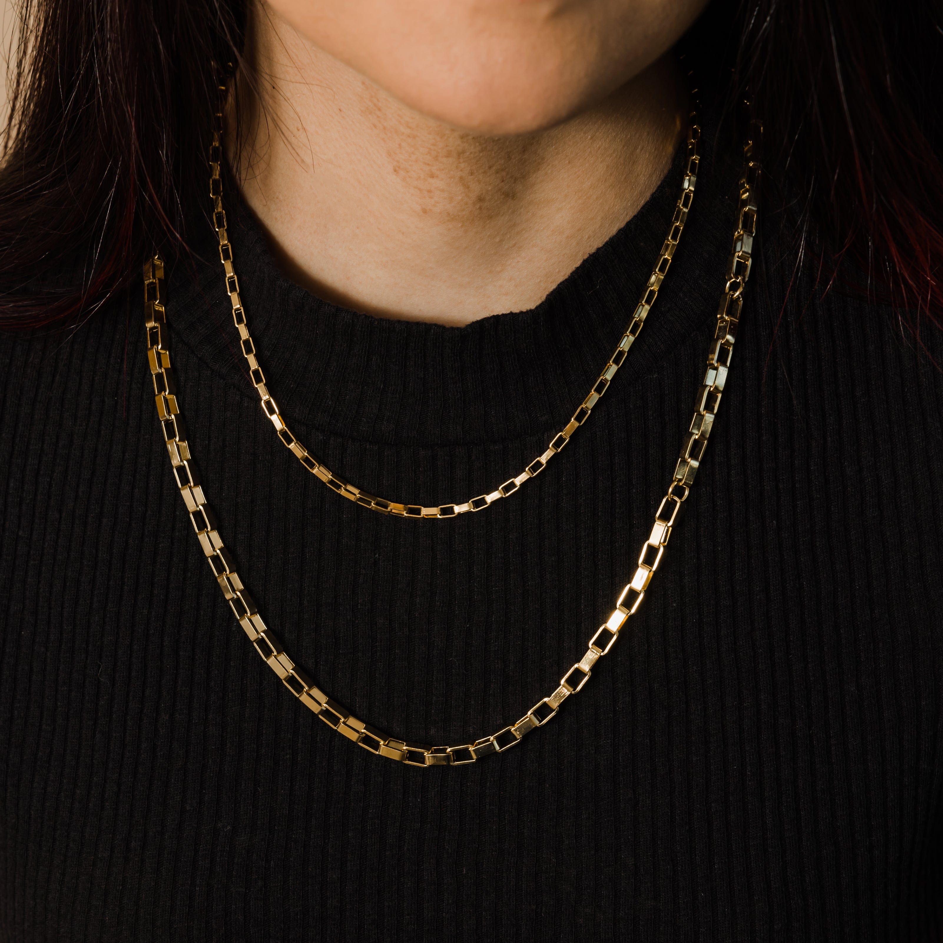 Stylish Block Chain Necklace for Everyday Wear