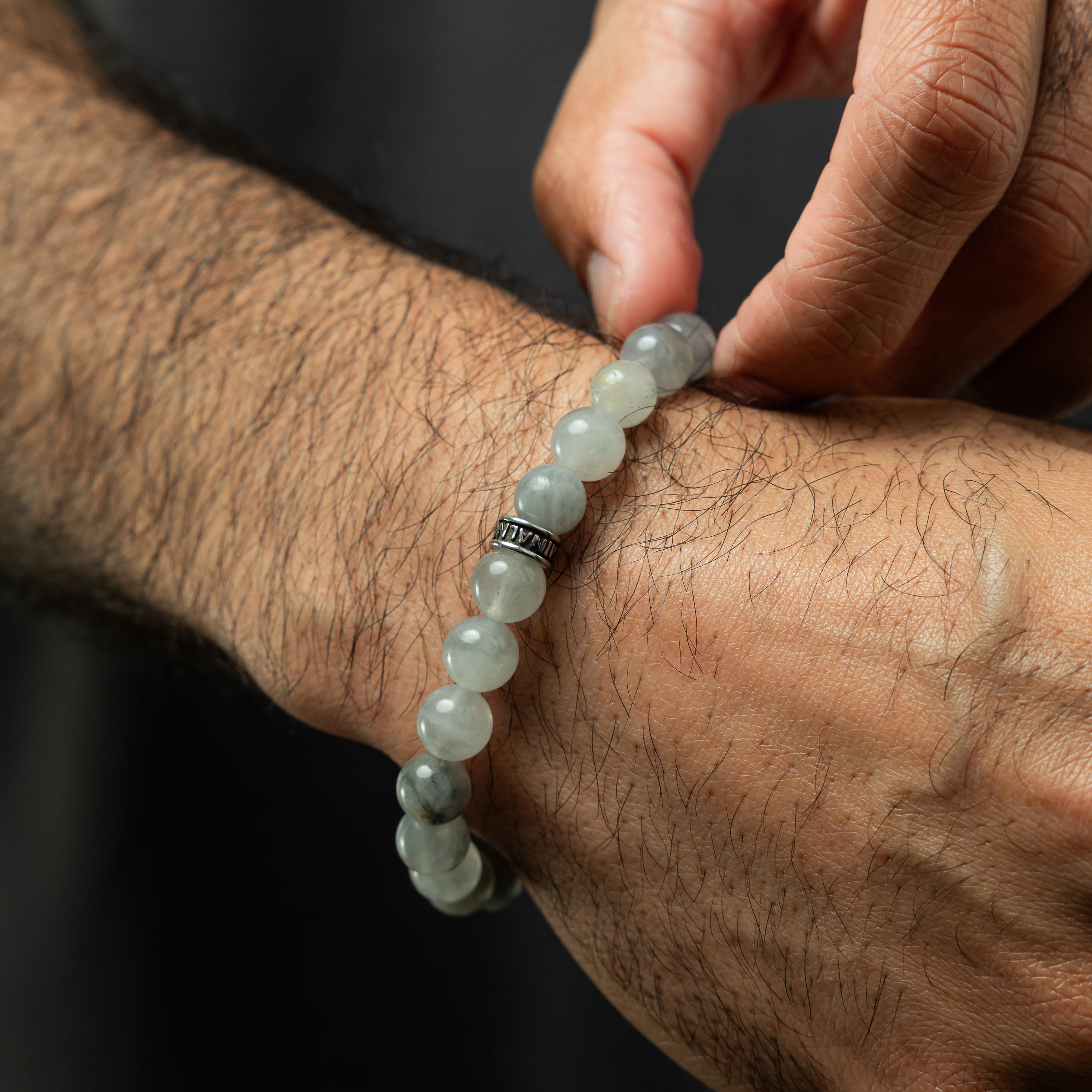 Stone Bead Bracelet by Fog – Minimalist Style