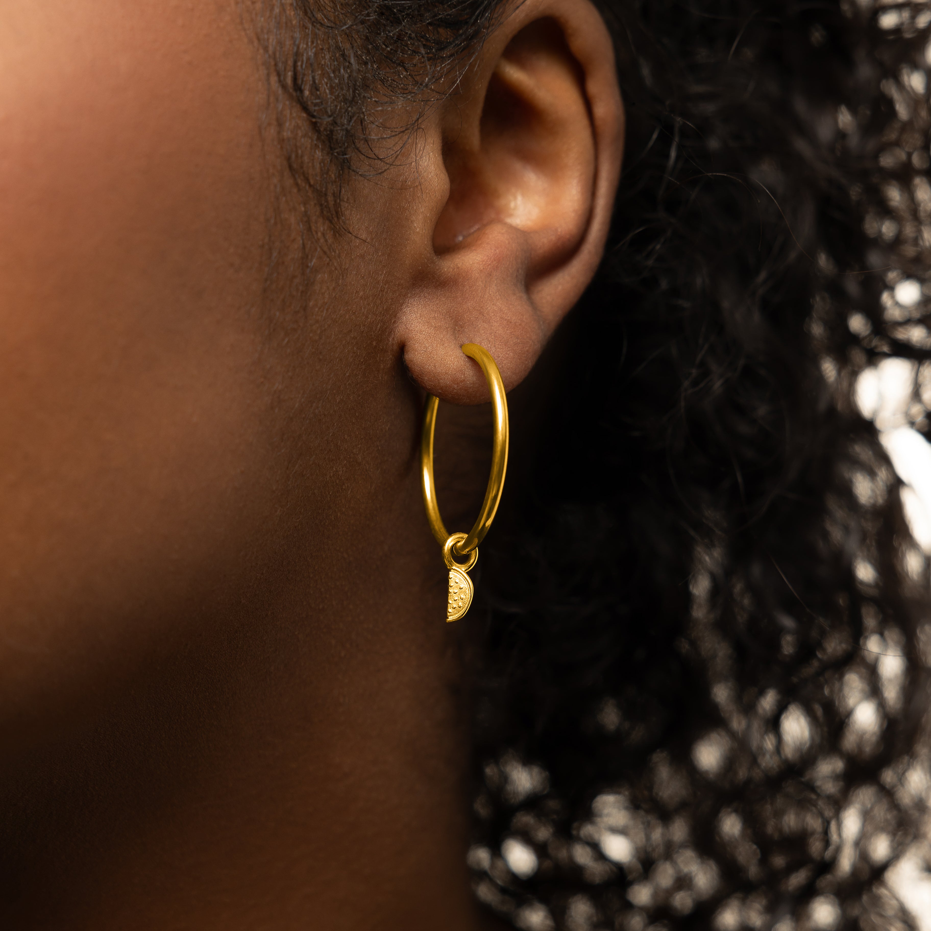 Charming Watermelon Hoop Earrings