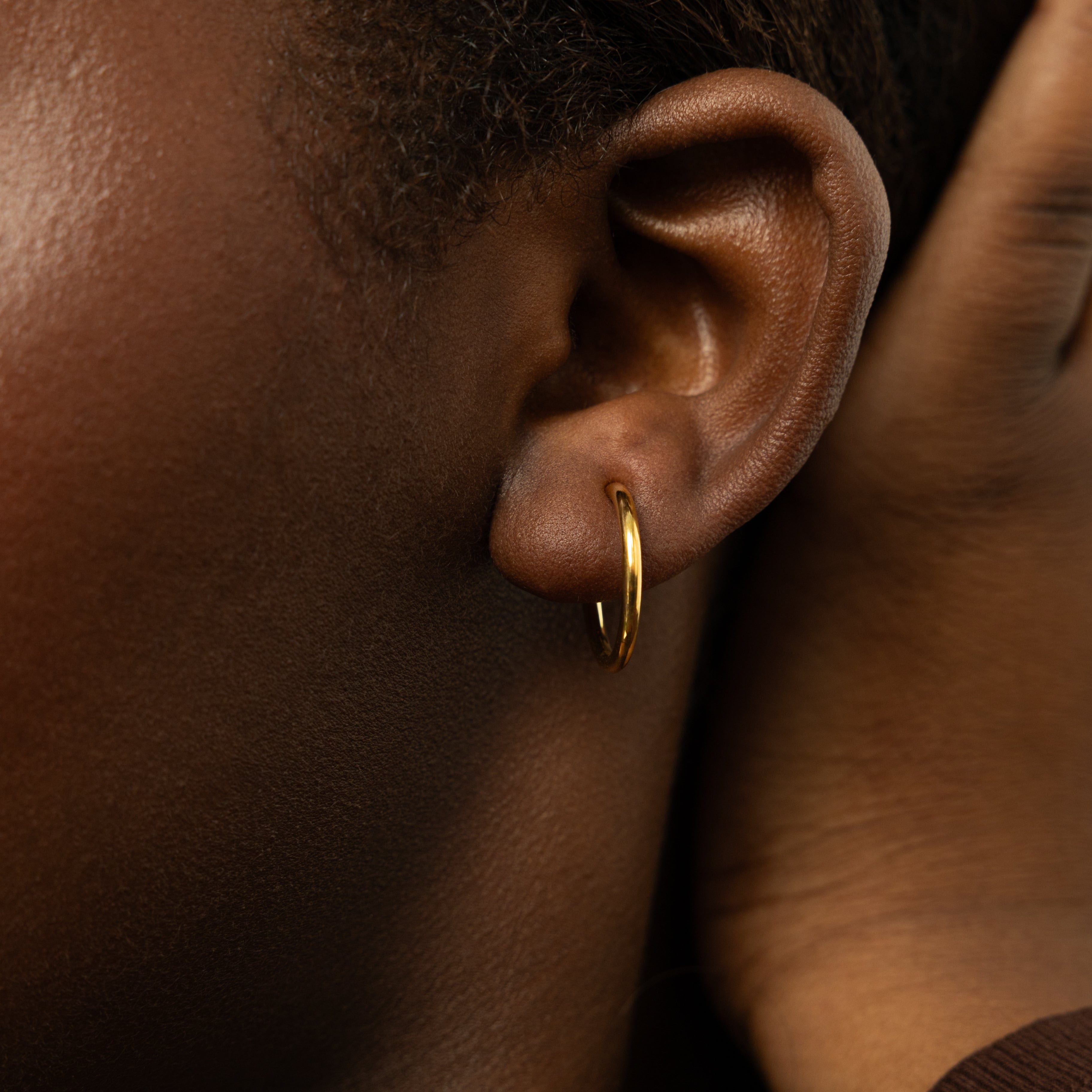 18mm Open Hoop Earrings for Everyday Wear