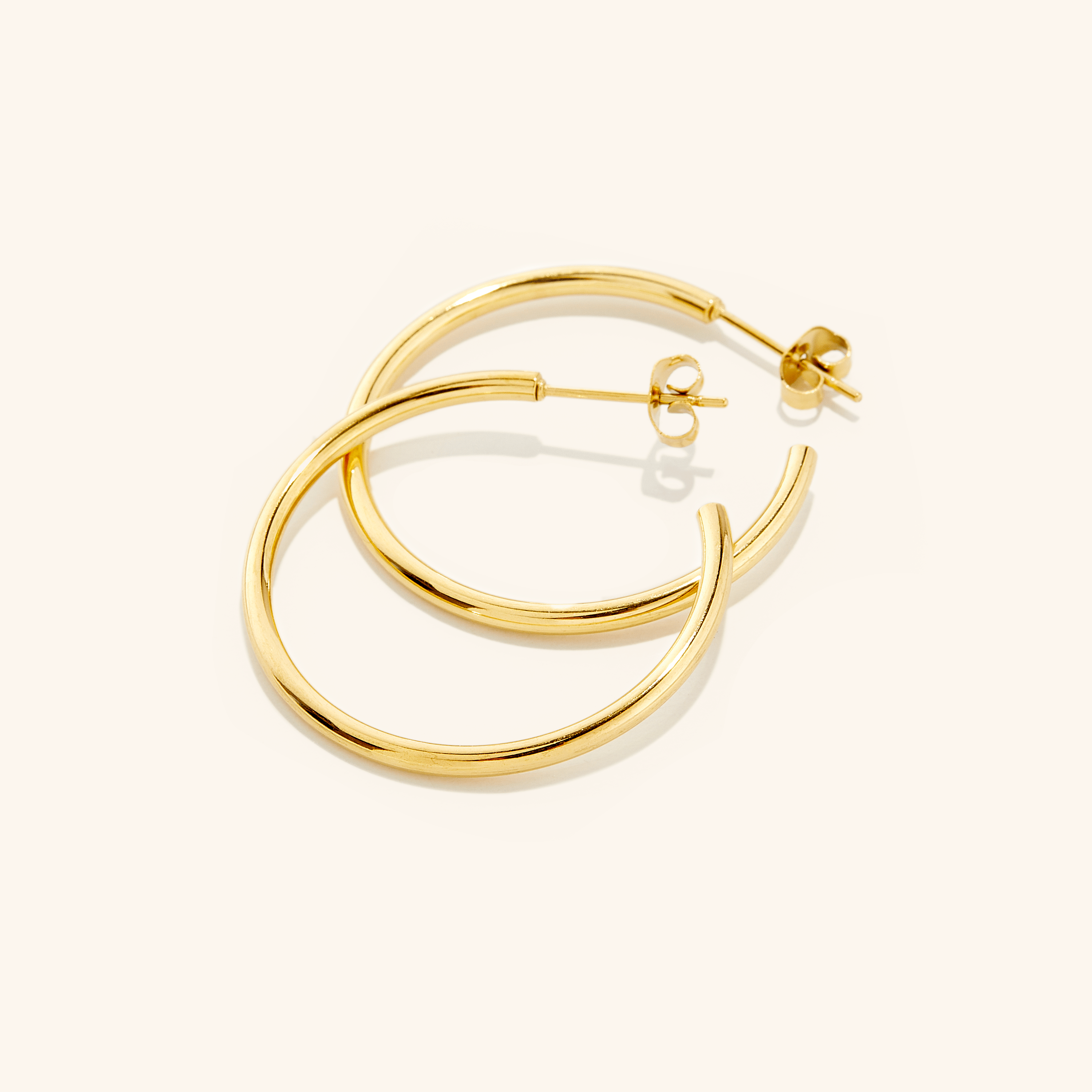 26mm Open Hoop Earrings for Everyday Wear