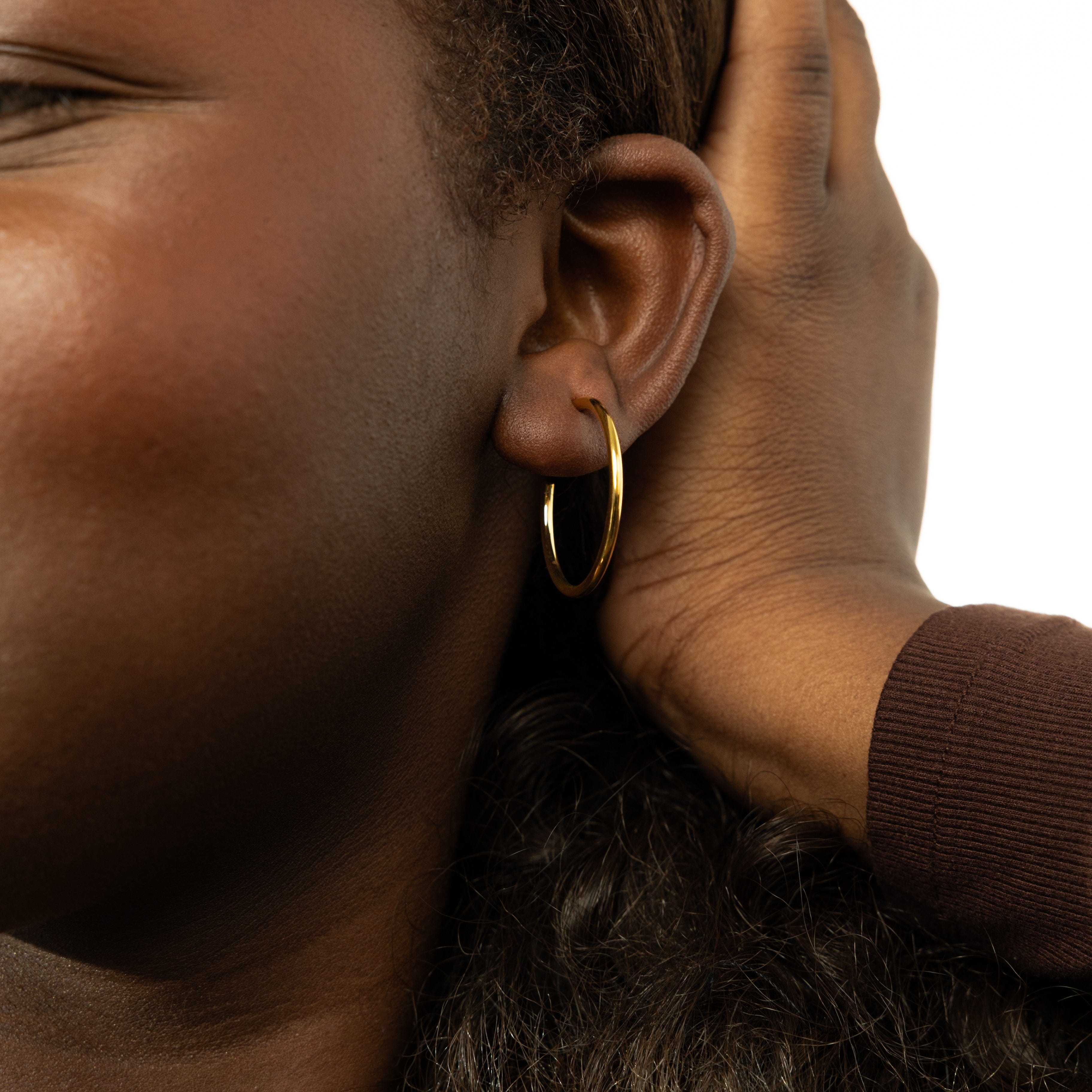 26mm Open Hoop Earrings for Everyday Wear