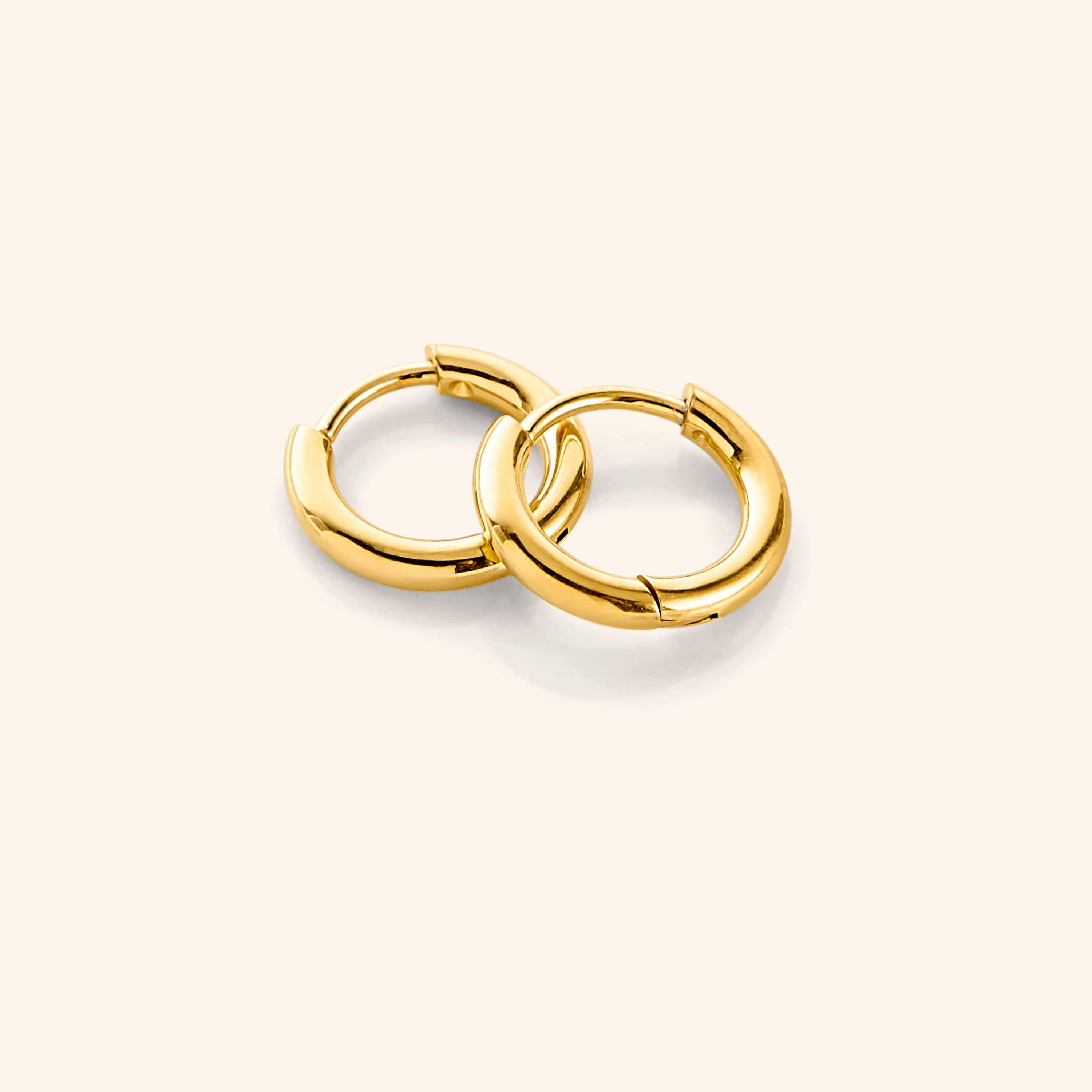 8mm Huggie Hoop Earrings – Sleek & Essential