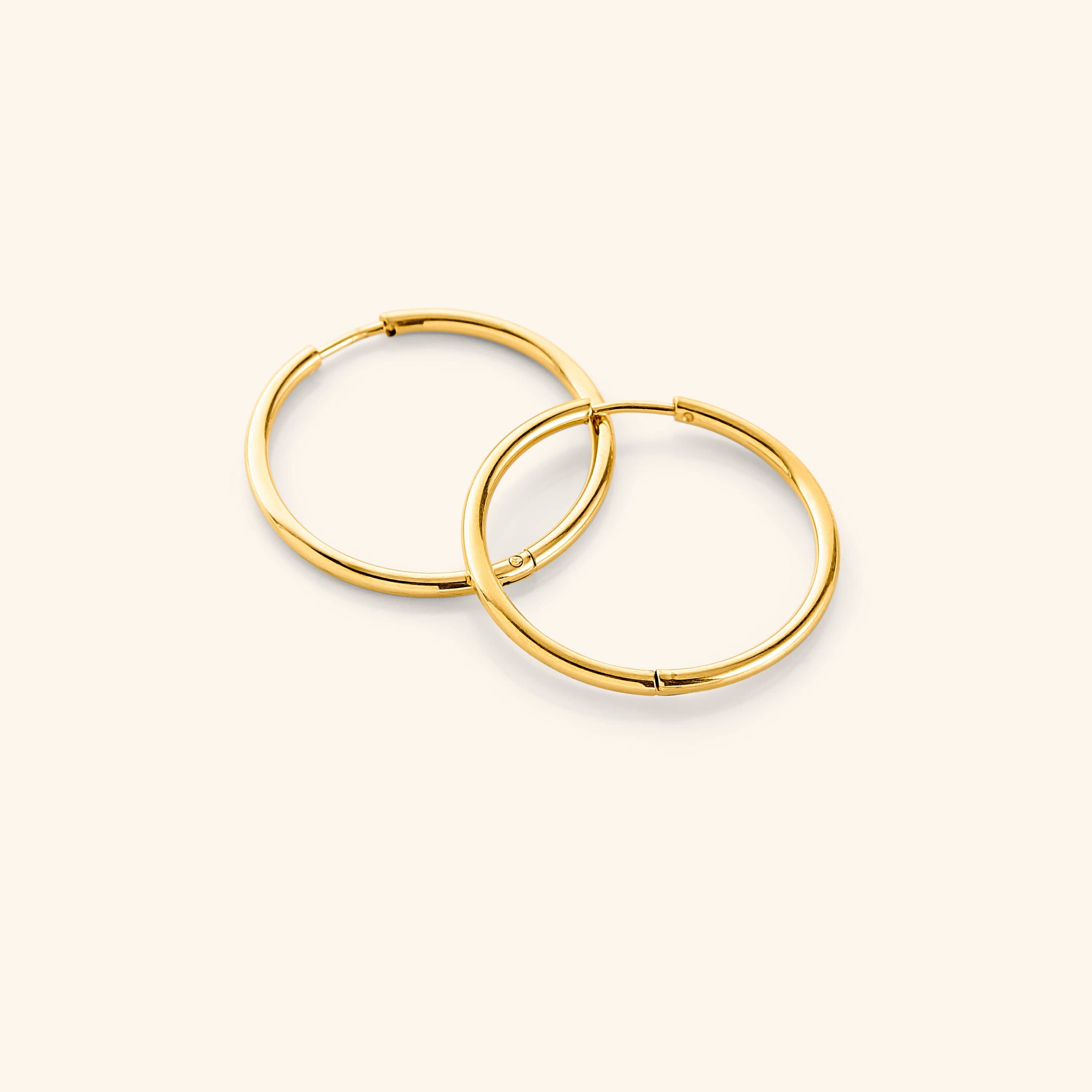 25mm Large Hoop Earrings for Everyday Wear