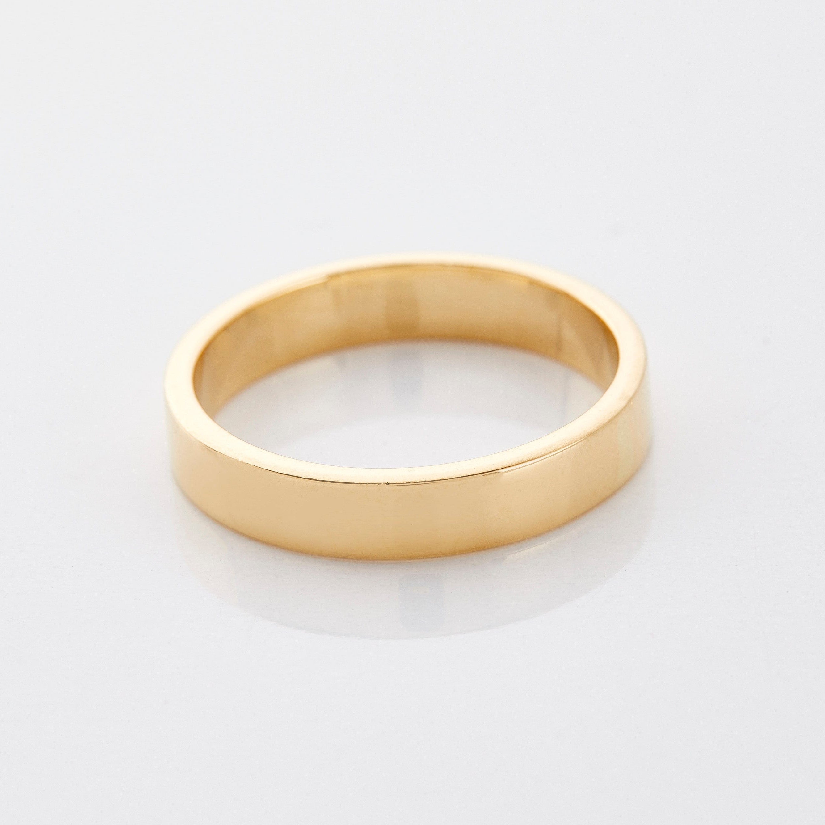 18K Solid Gold Classic Ring Band