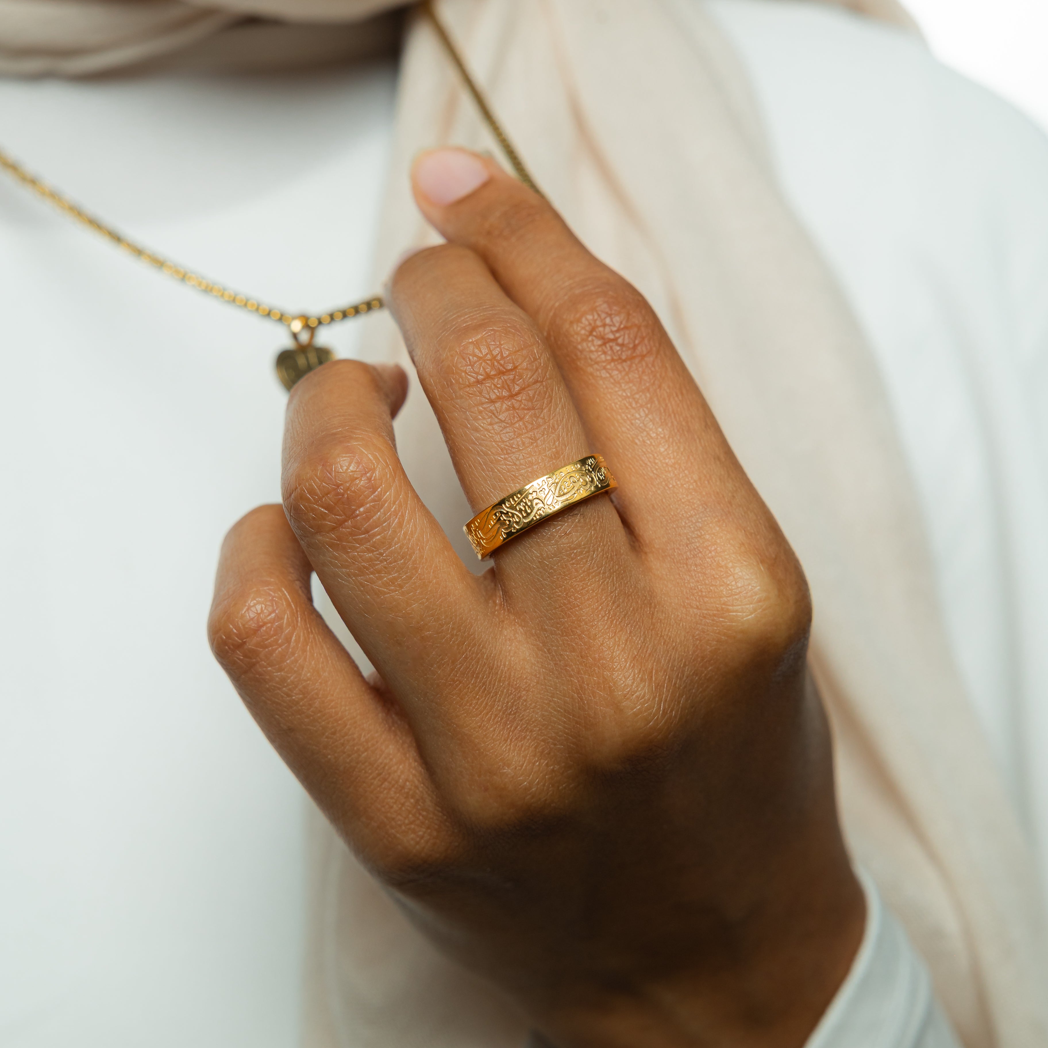 Rumi Inspired 'Follow Your Heart' Silver Ring