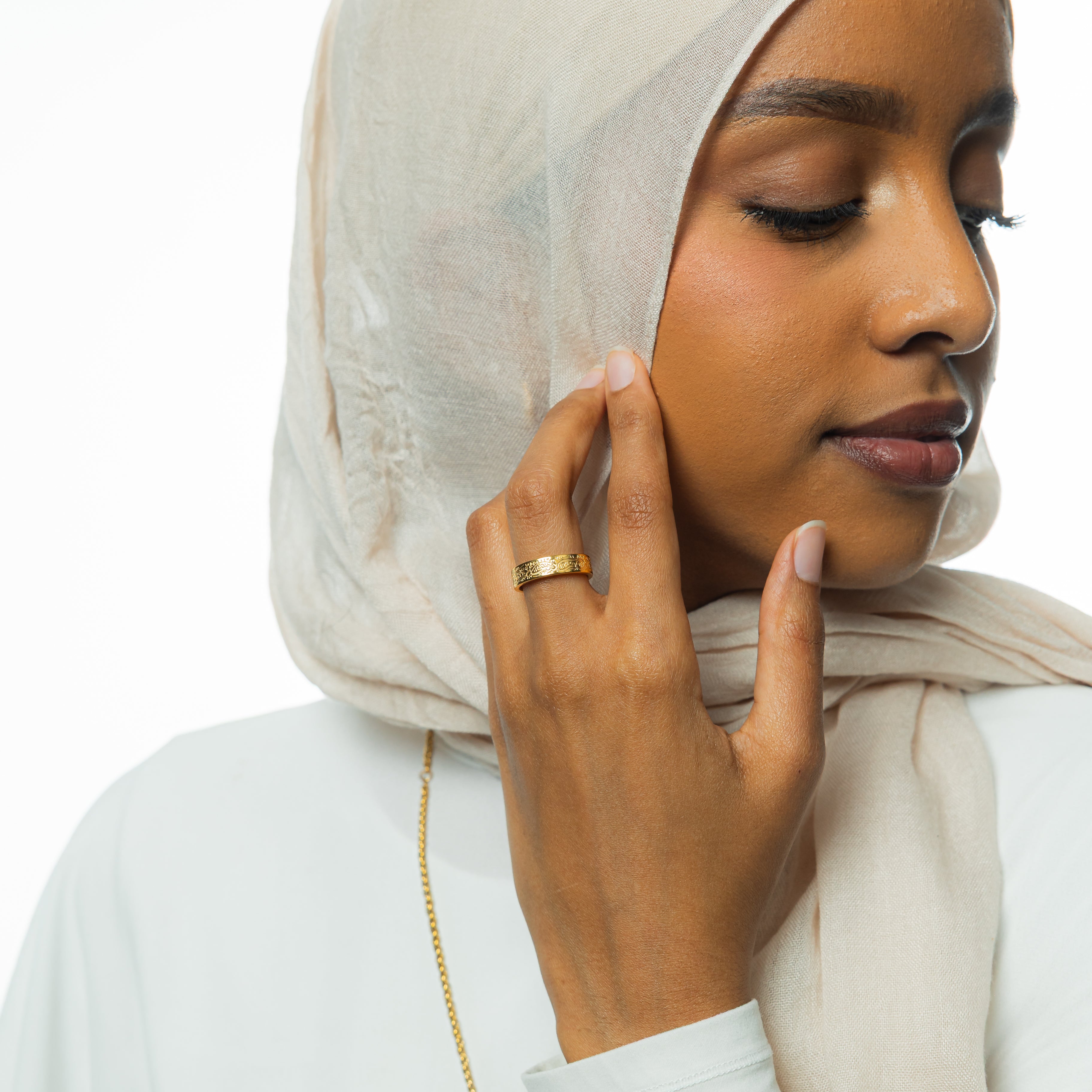Rumi Inspired 'Follow Your Heart' Silver Ring