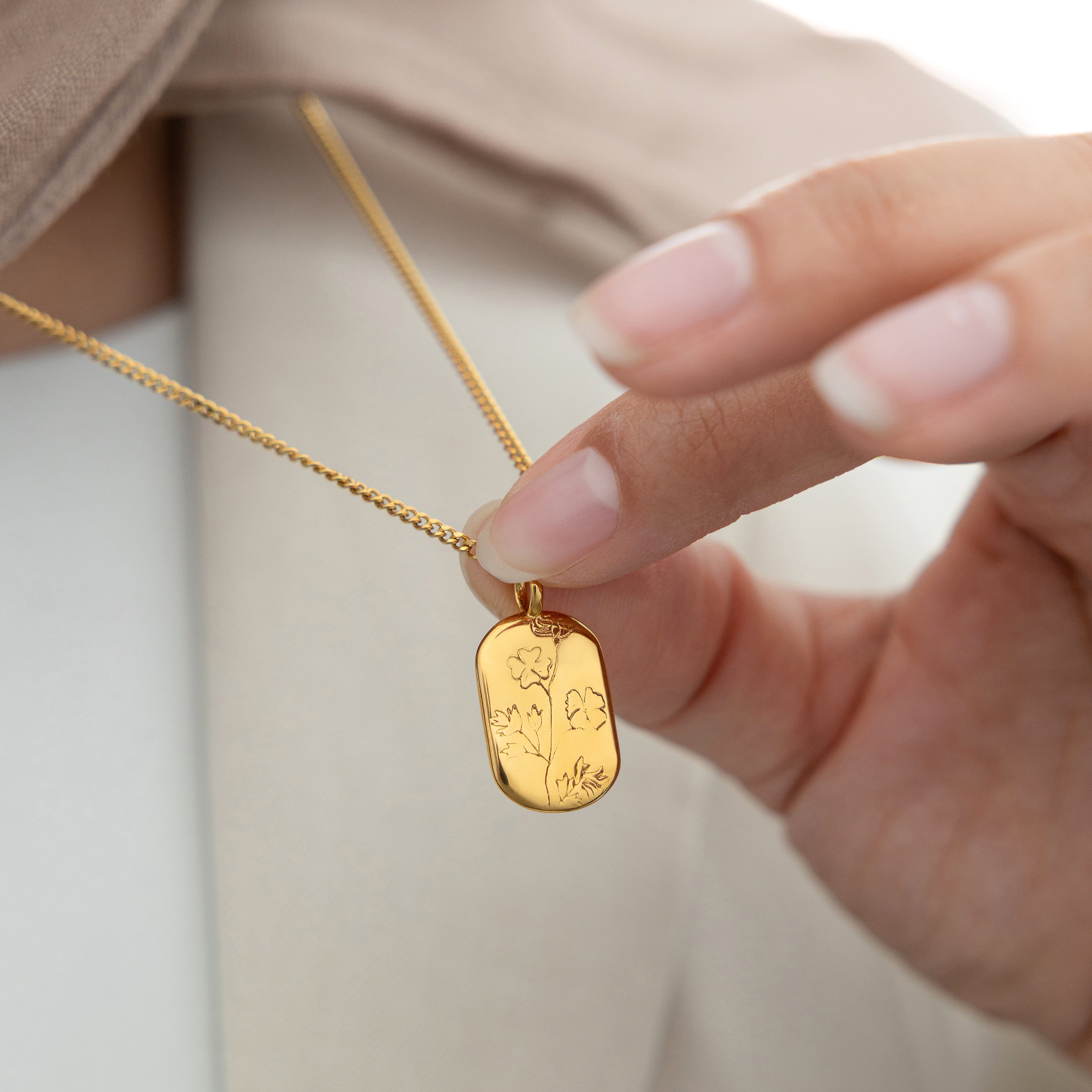 Palestine Poppy Necklace for Women