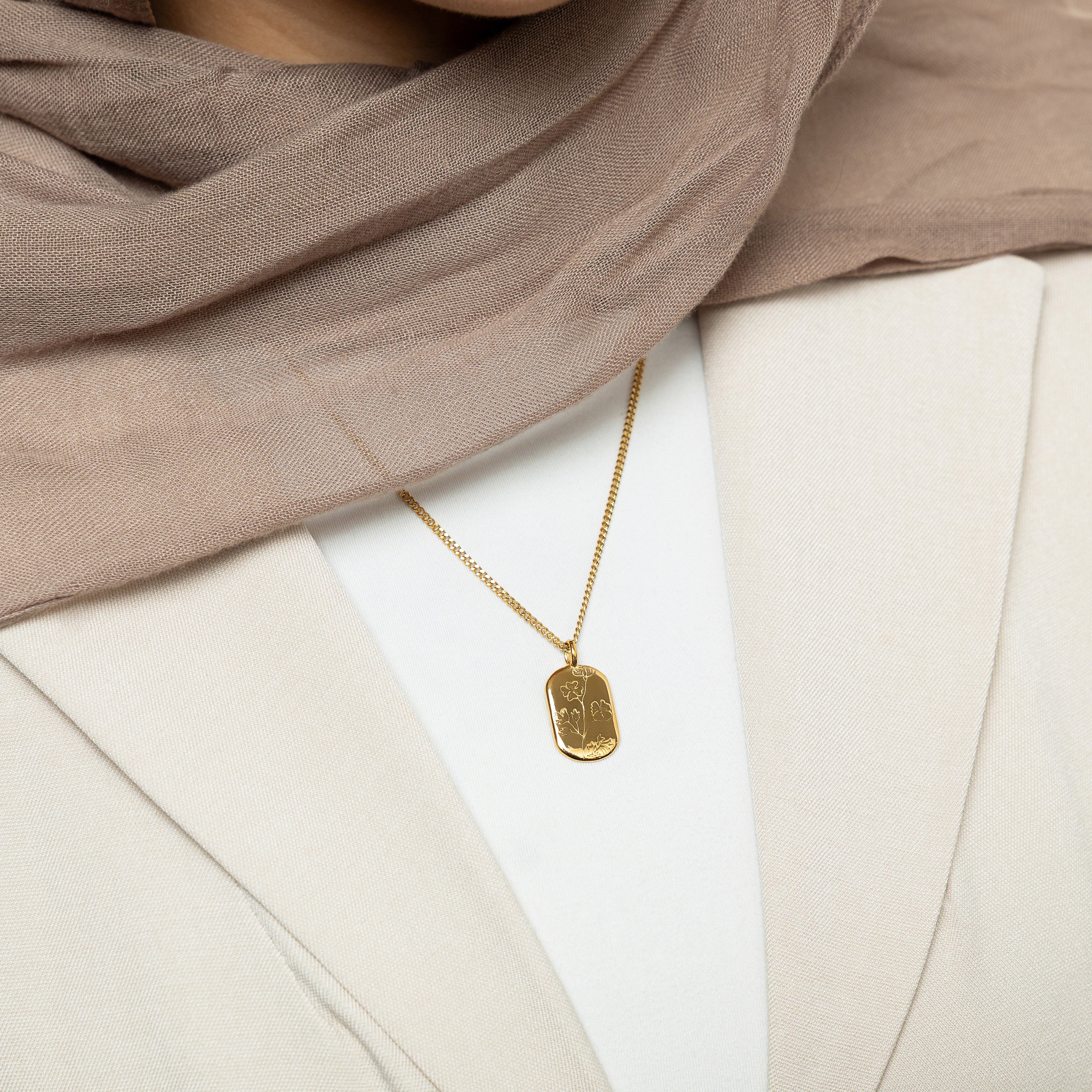 Palestine Poppy Necklace for Women