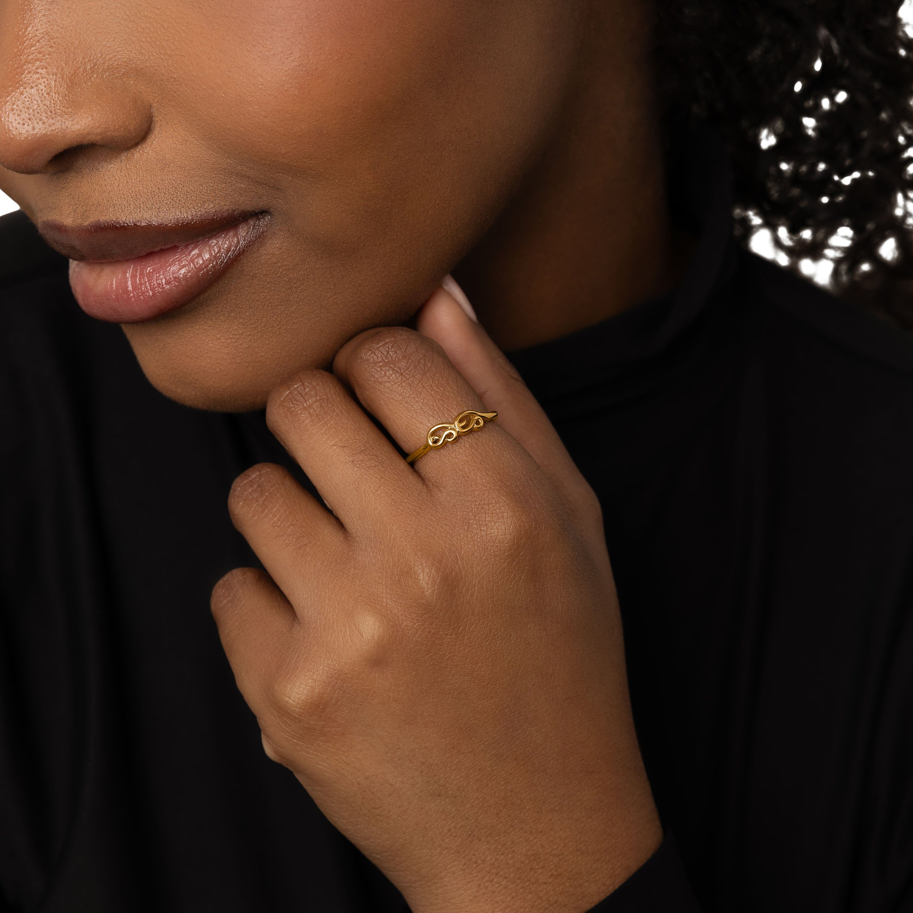 Elegant Arabic Mama Ring for Women