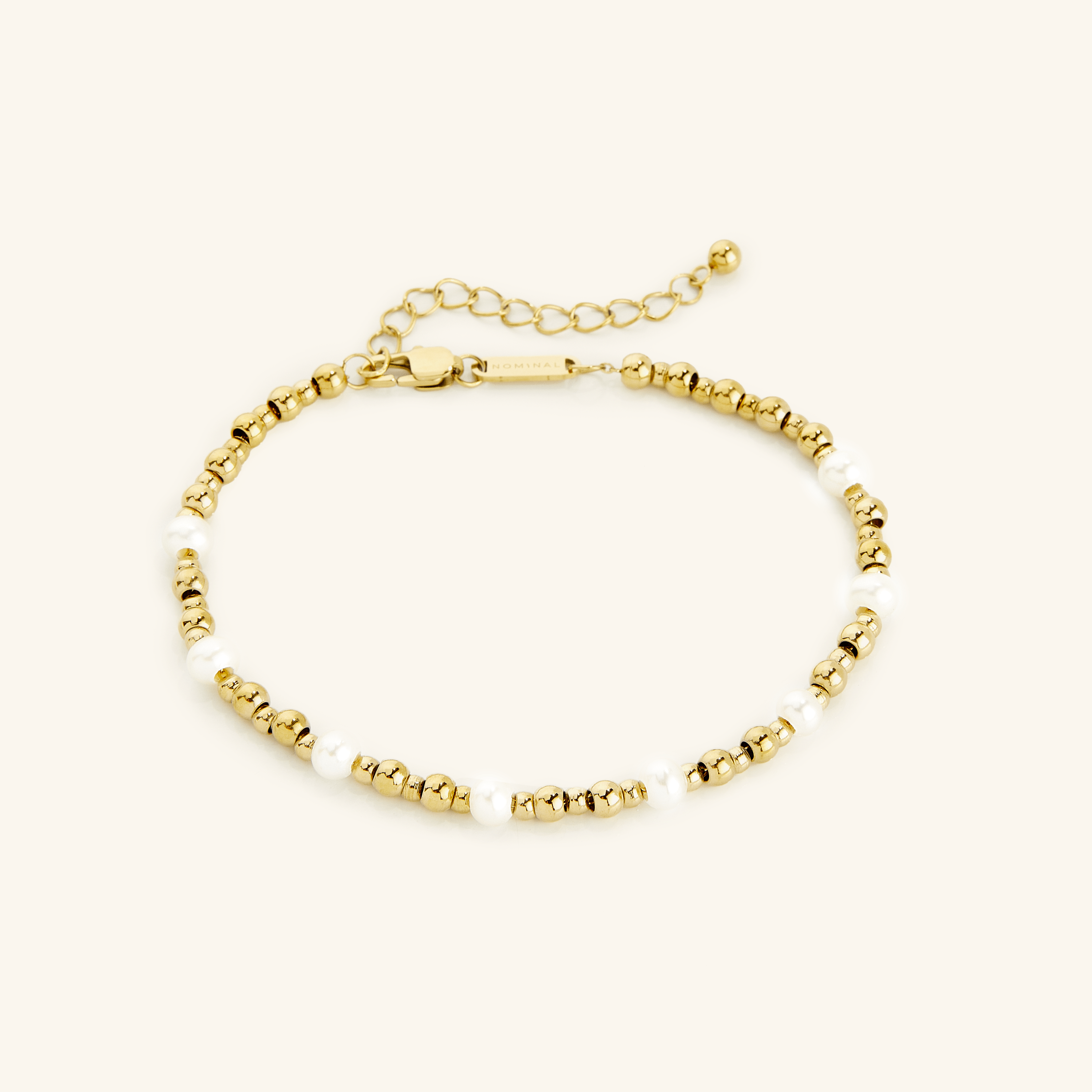 Elegant Pearl Anklet with Satellite Charm