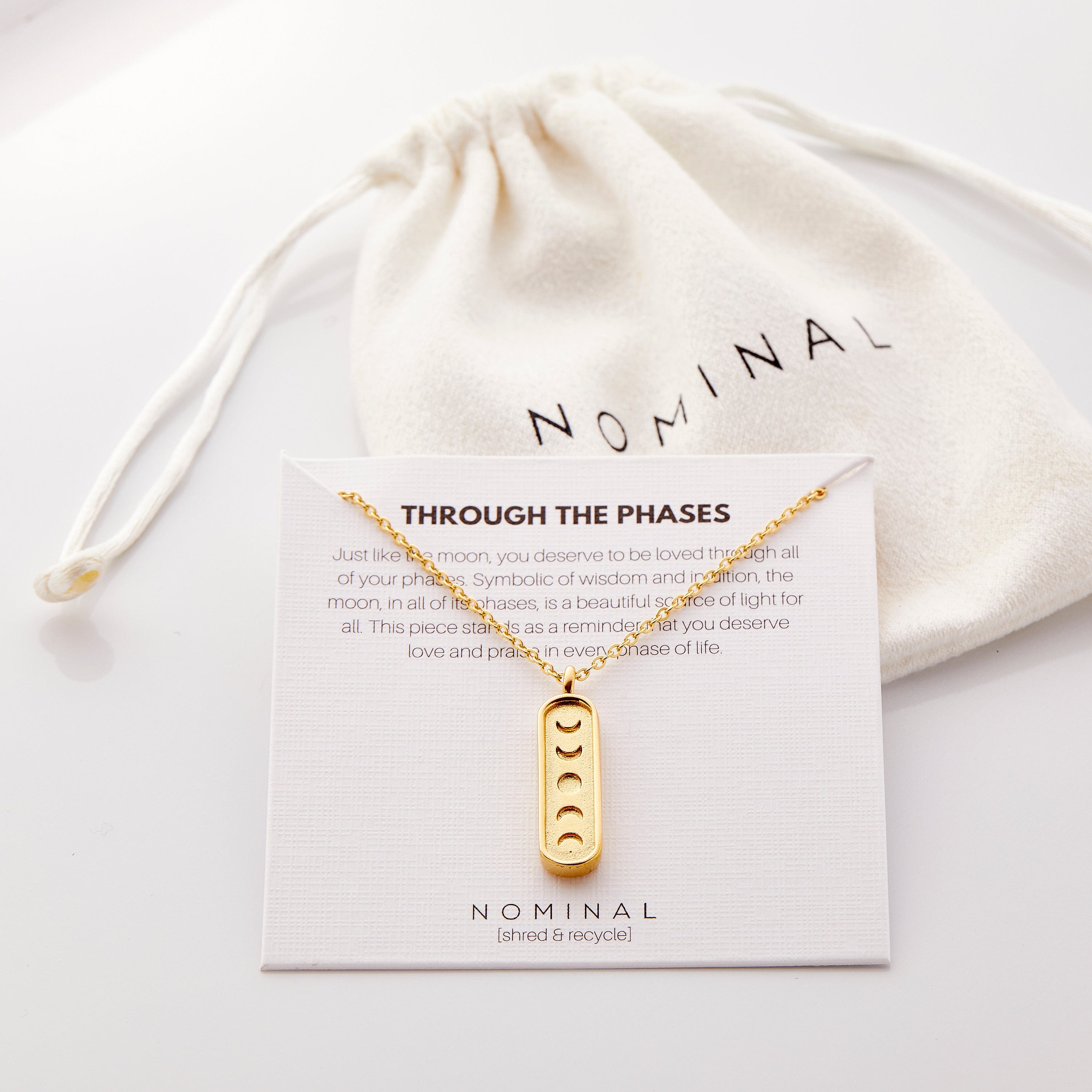 Moon Phase Pendant Necklace – Celestial Jewelry