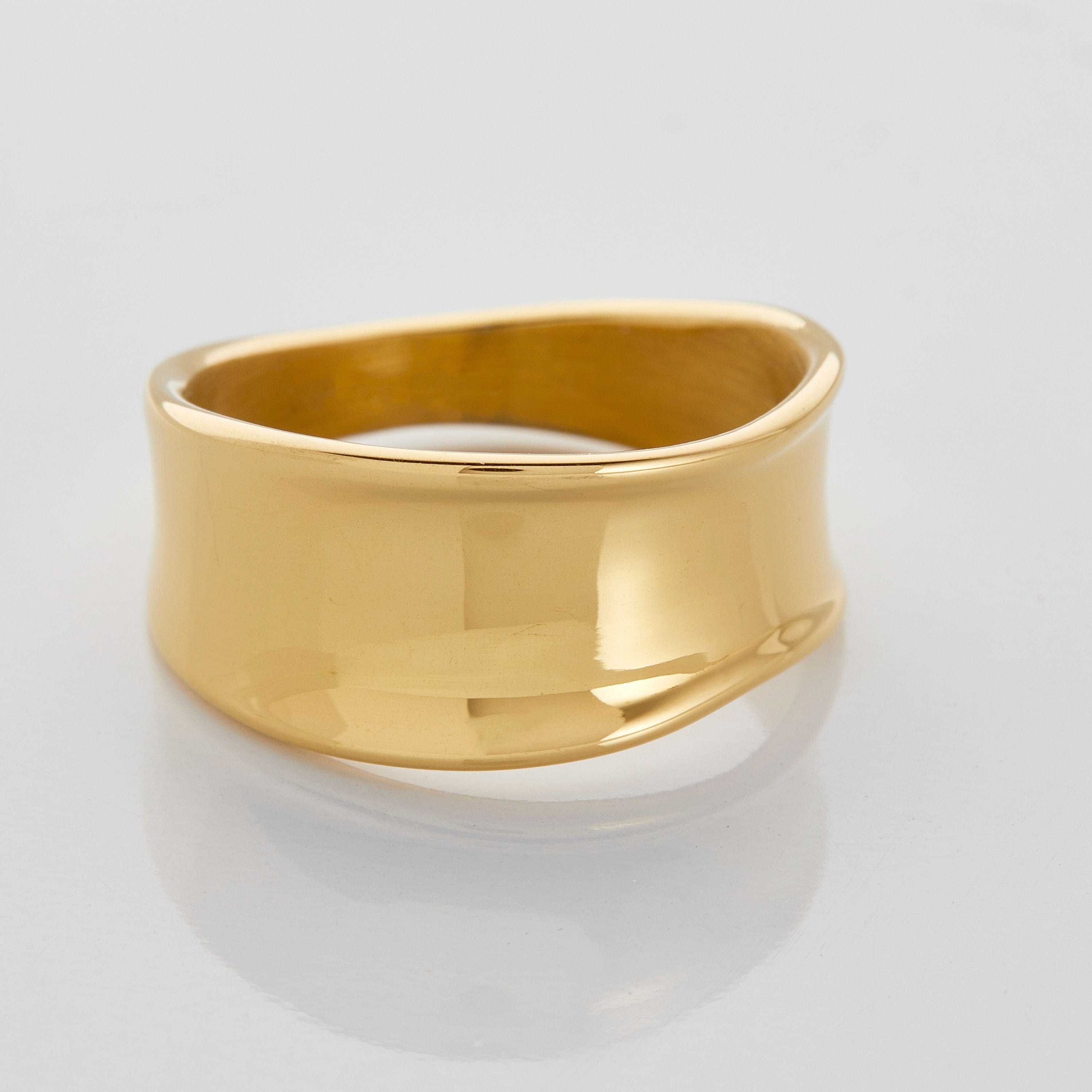 Chunky Silver Melt Ring for Stacking
