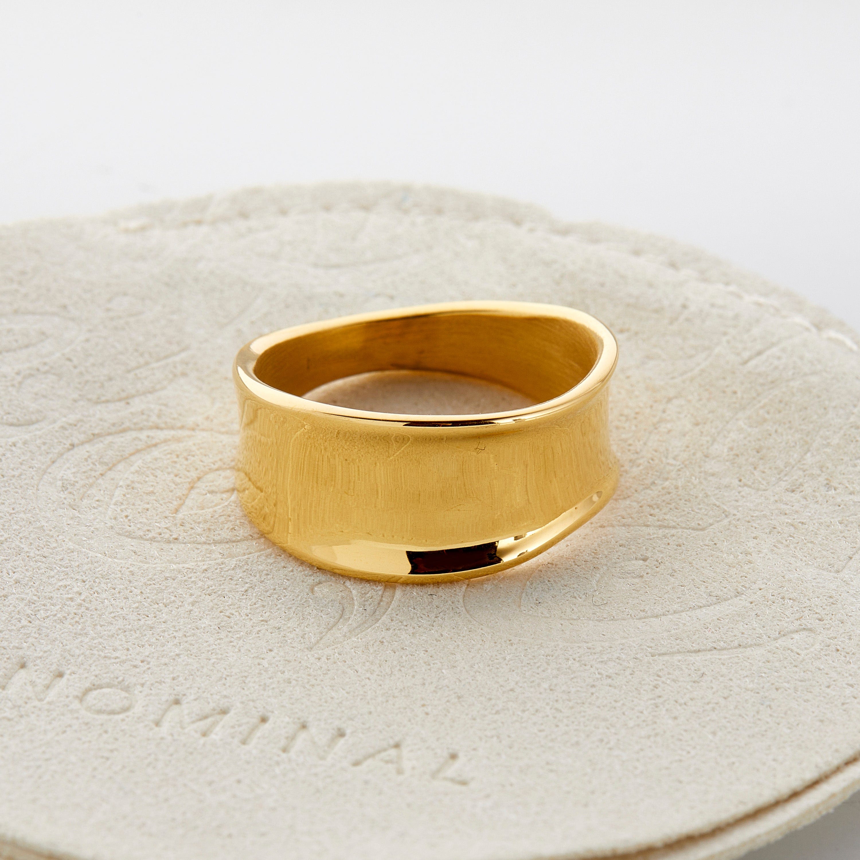 Chunky Silver Melt Ring for Stacking