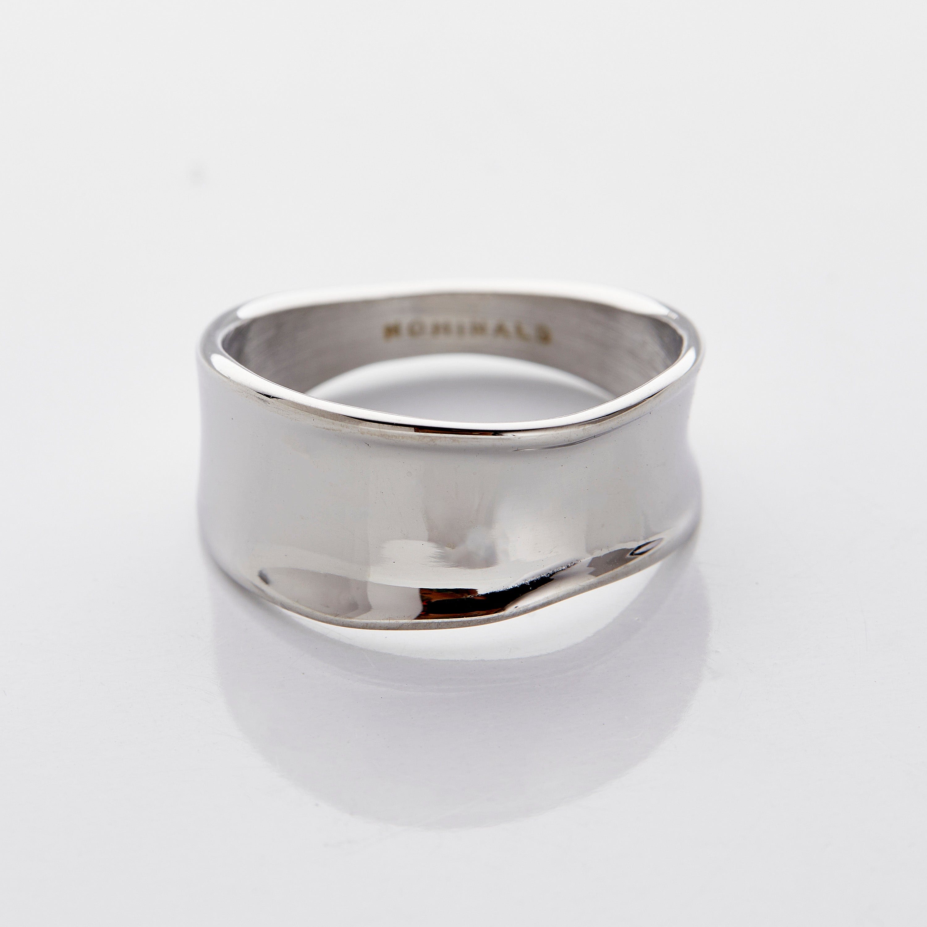 Chunky Silver Melt Ring for Stacking