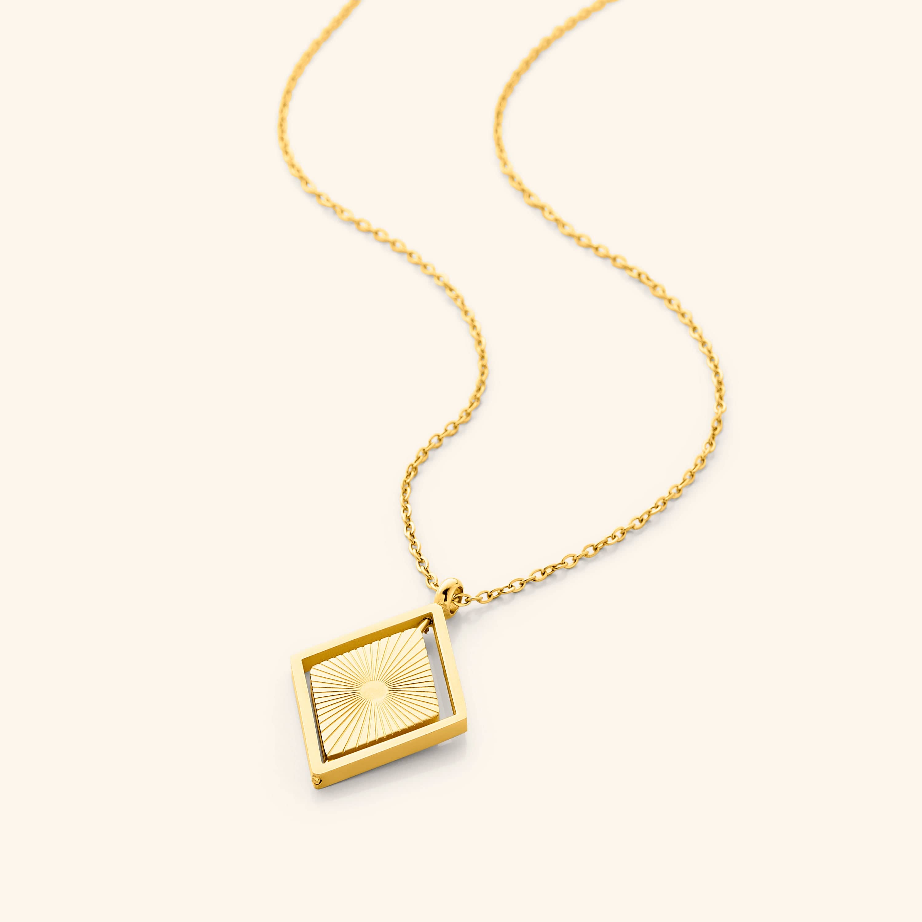 Sun Rays Pendant Necklace