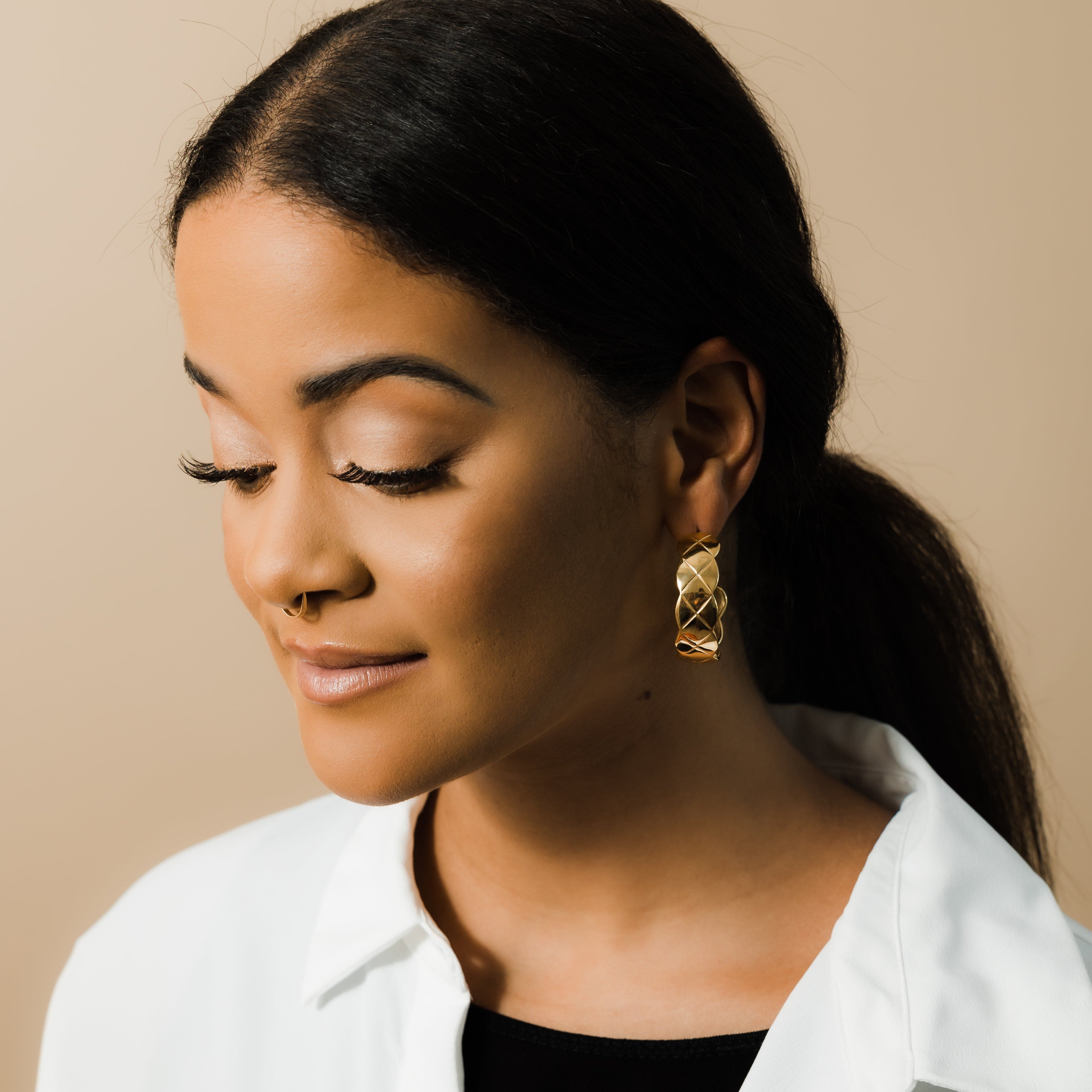 Stylish Quilted Earrings for Everyday Wear