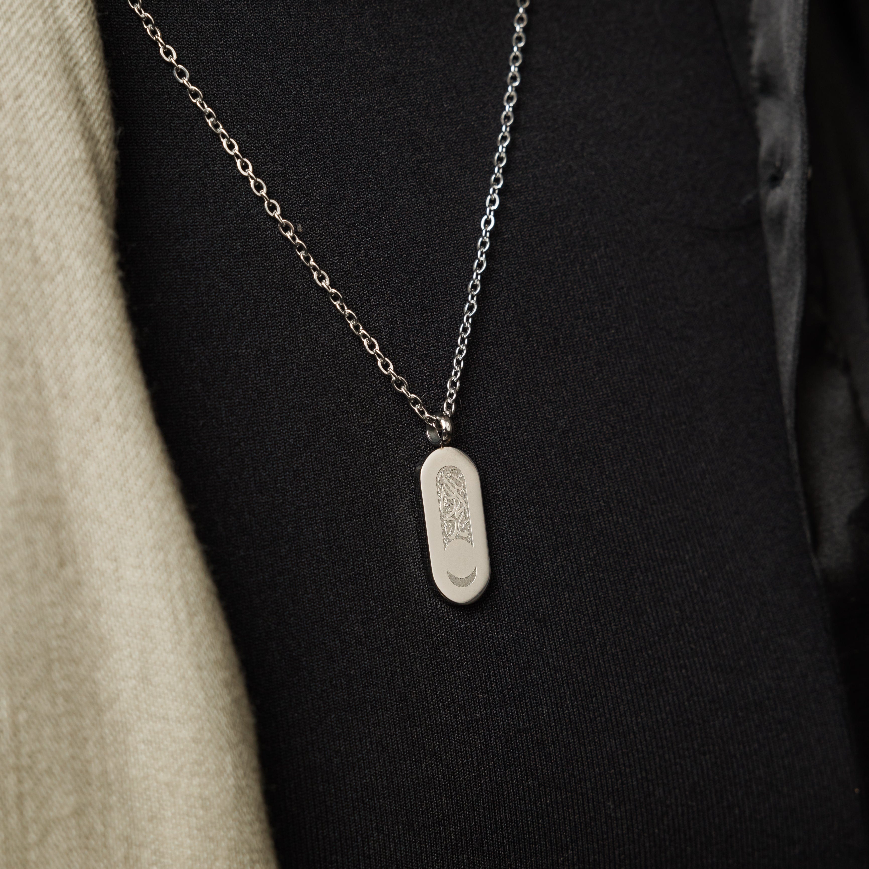 Elegant Moon Necklace for Women – Alhamdulillah Design