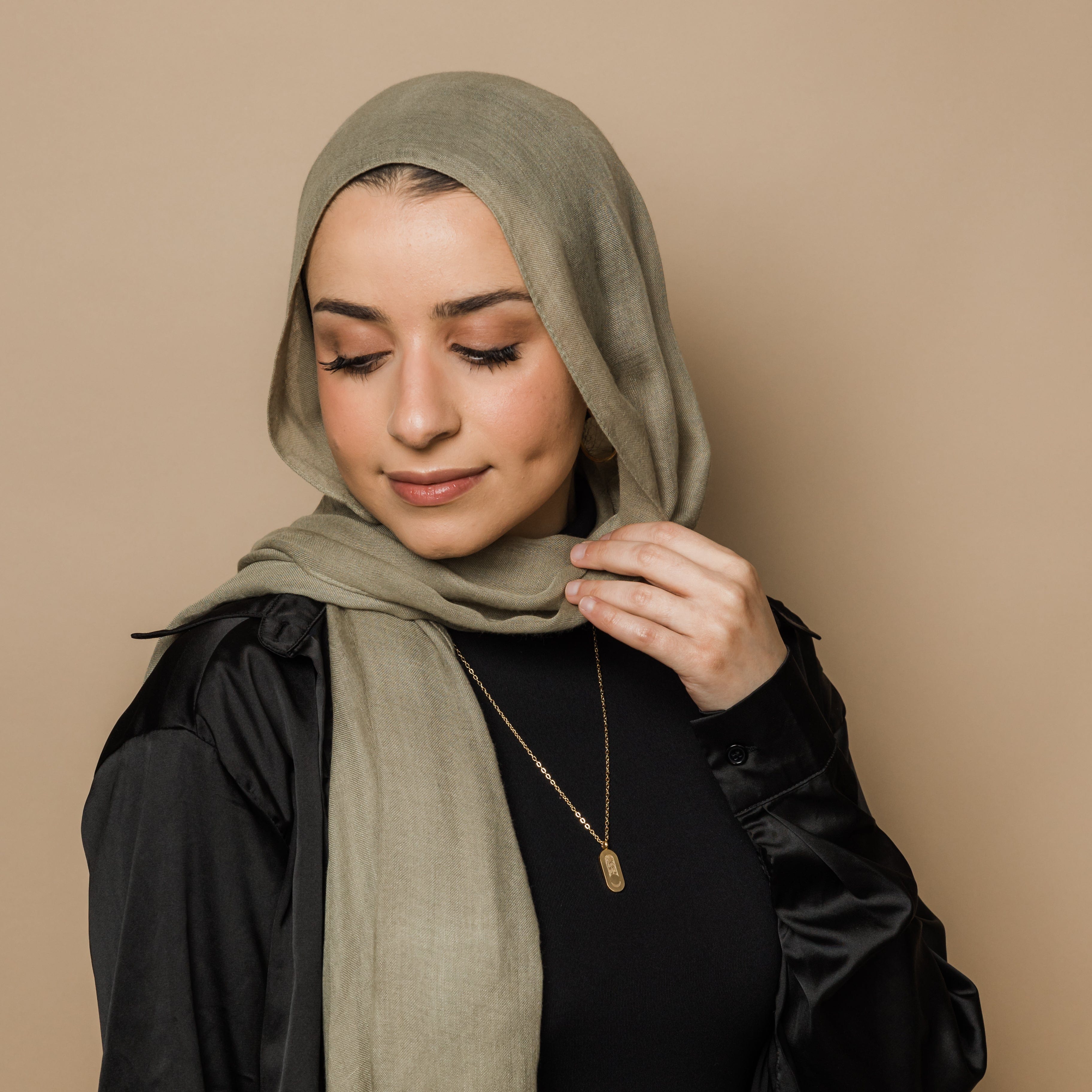 Elegant Moon Necklace for Women – Alhamdulillah Design