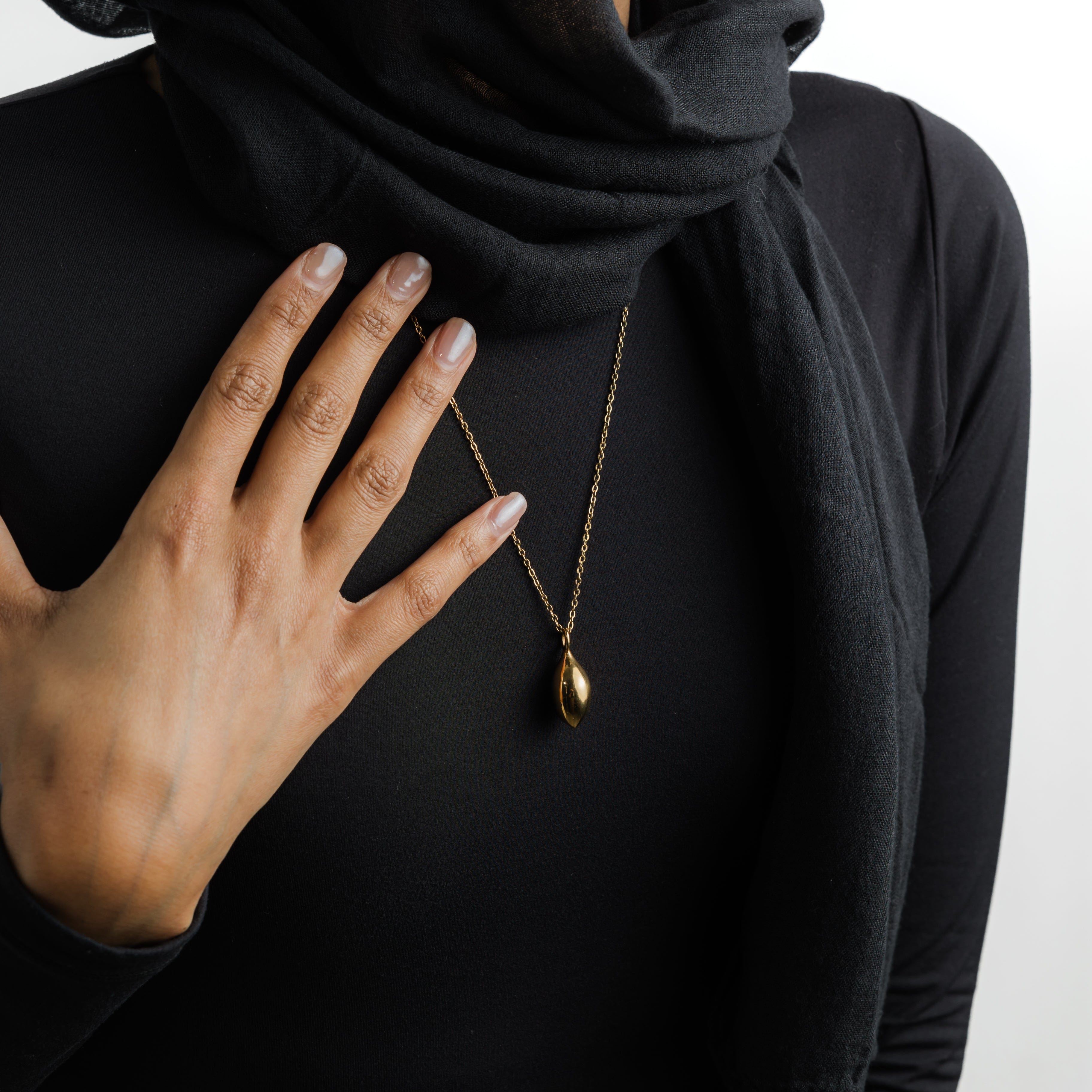 Handmade Palestinian Olive Wood Necklace for Women
