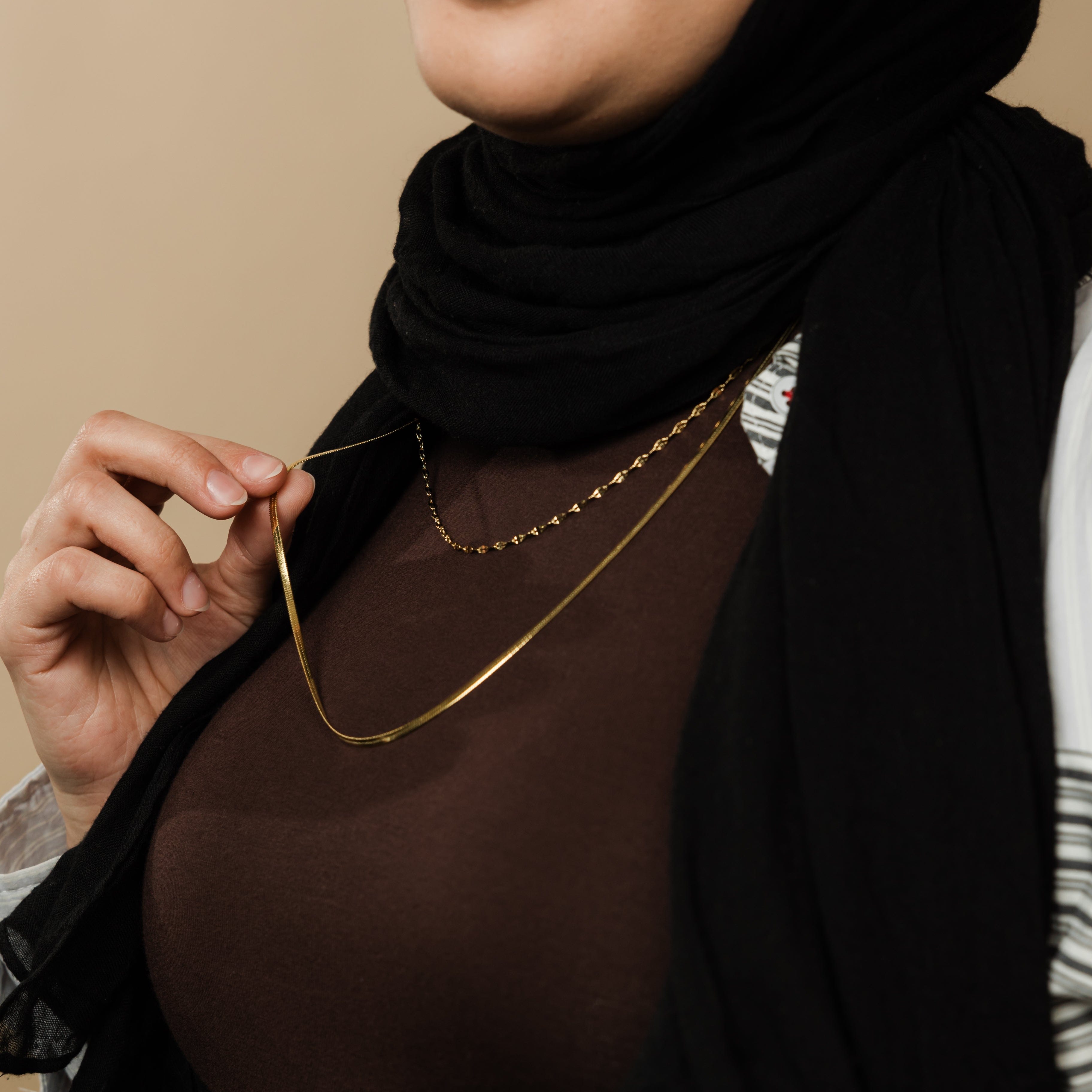 Stylish Herringbone & Flutter Layering Set