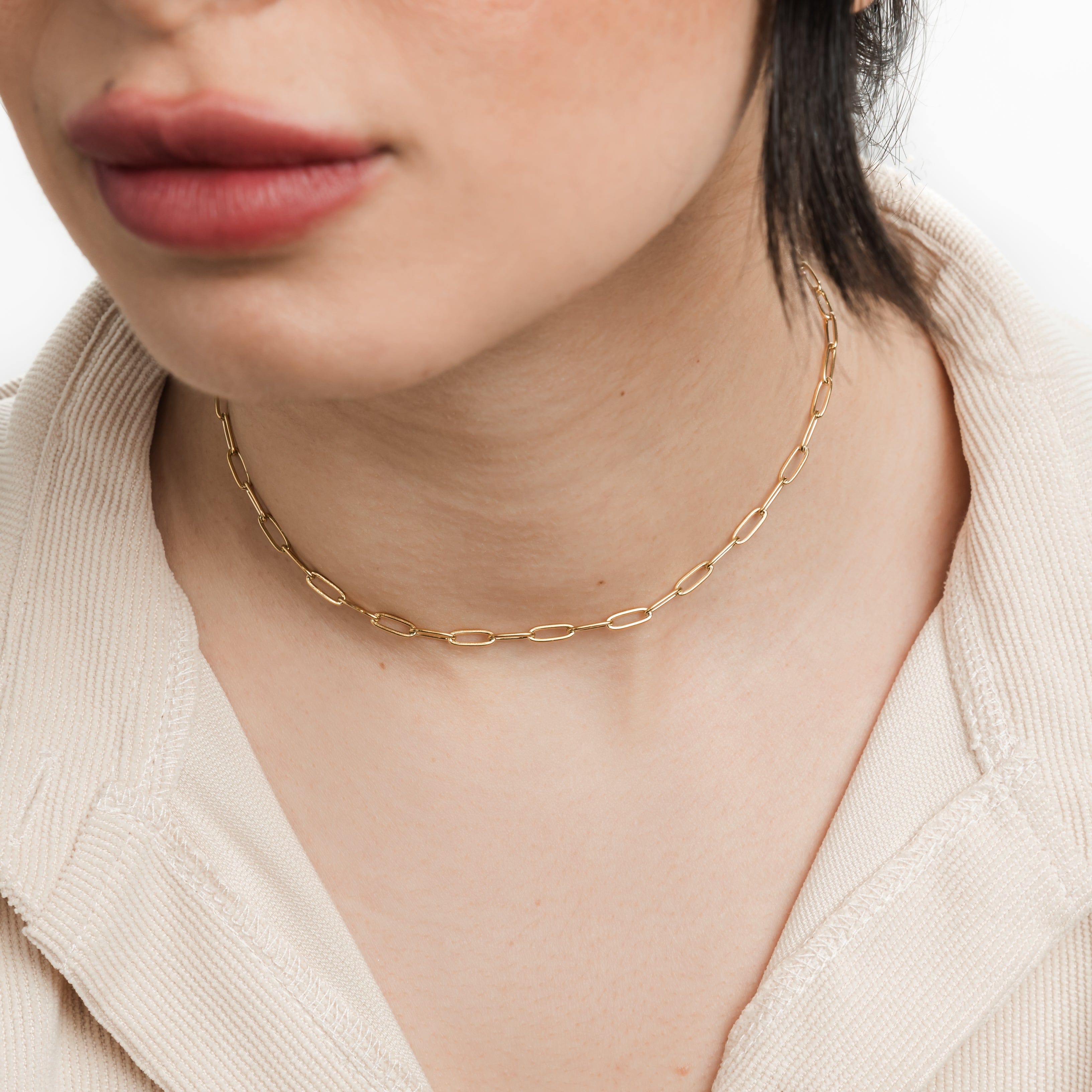 Stylish Link Chain Choker Necklace