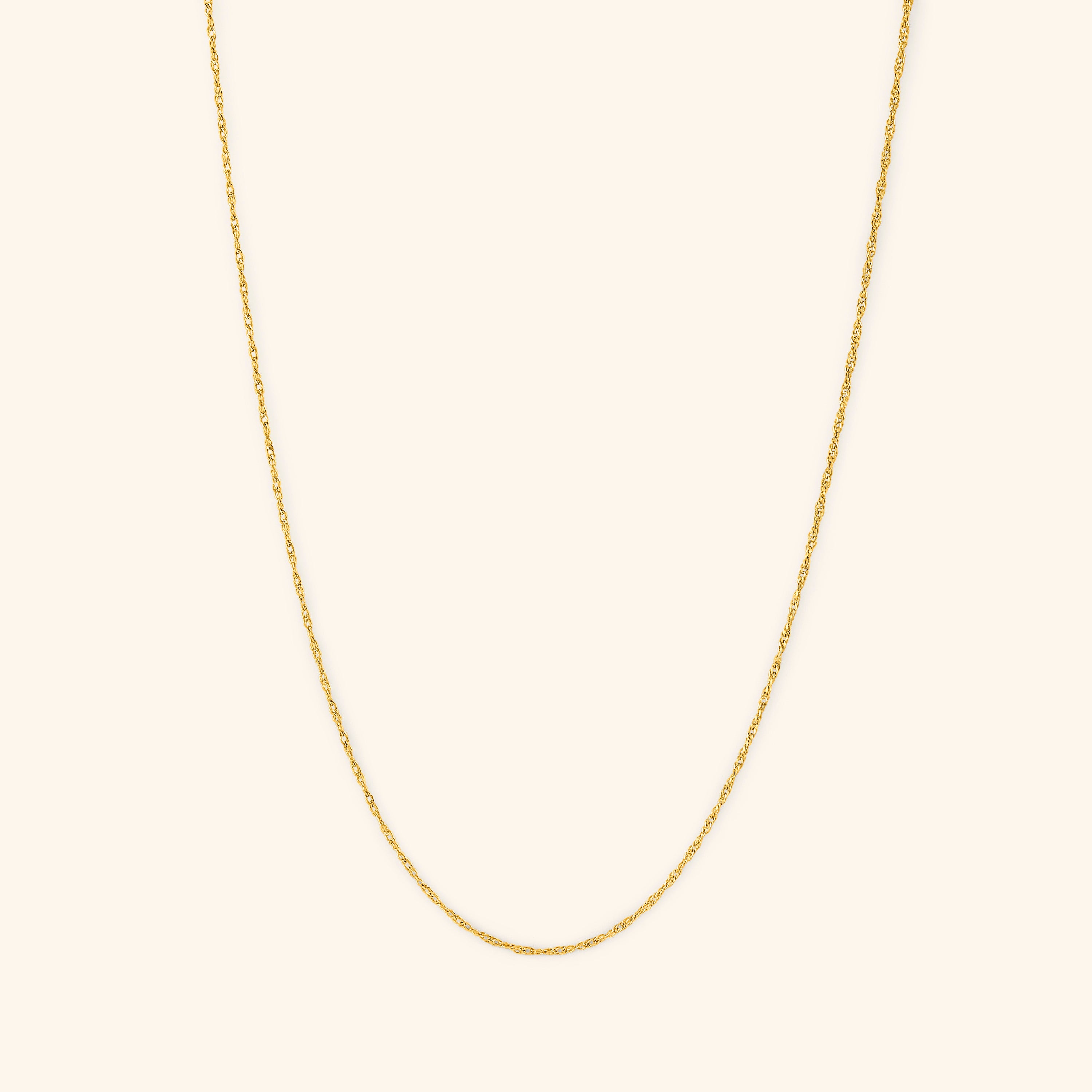 Stylish Micro Twisted Chain Necklace