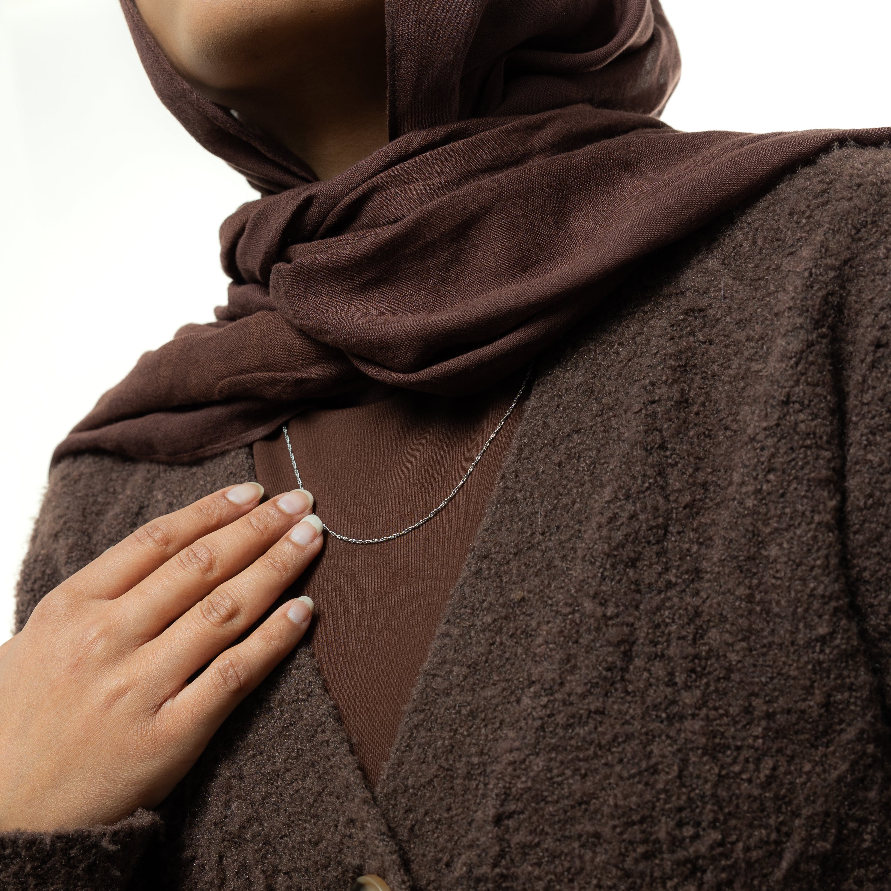Stylish Micro Twisted Chain Necklace