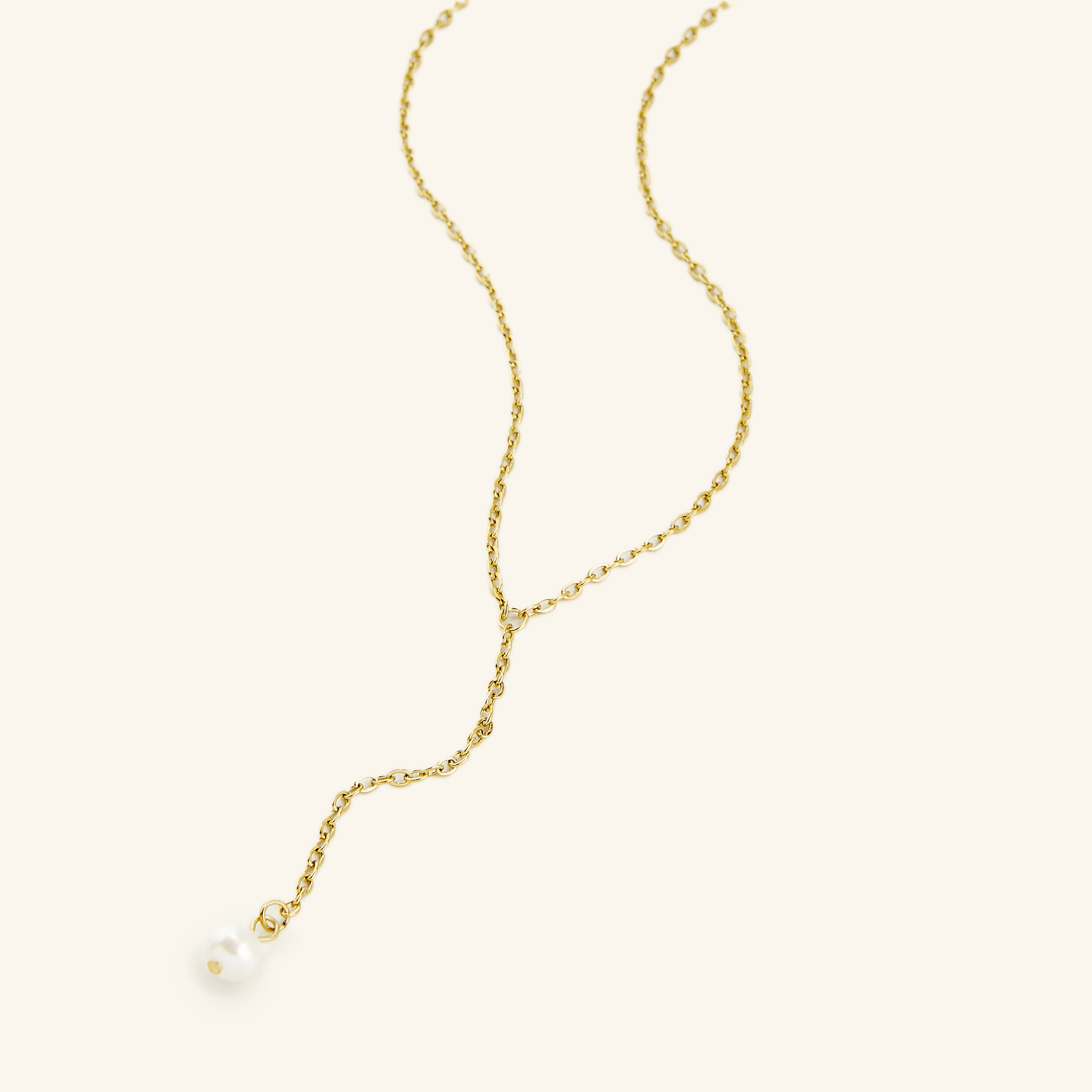 Elegant Pearl Lariat Necklace for Women