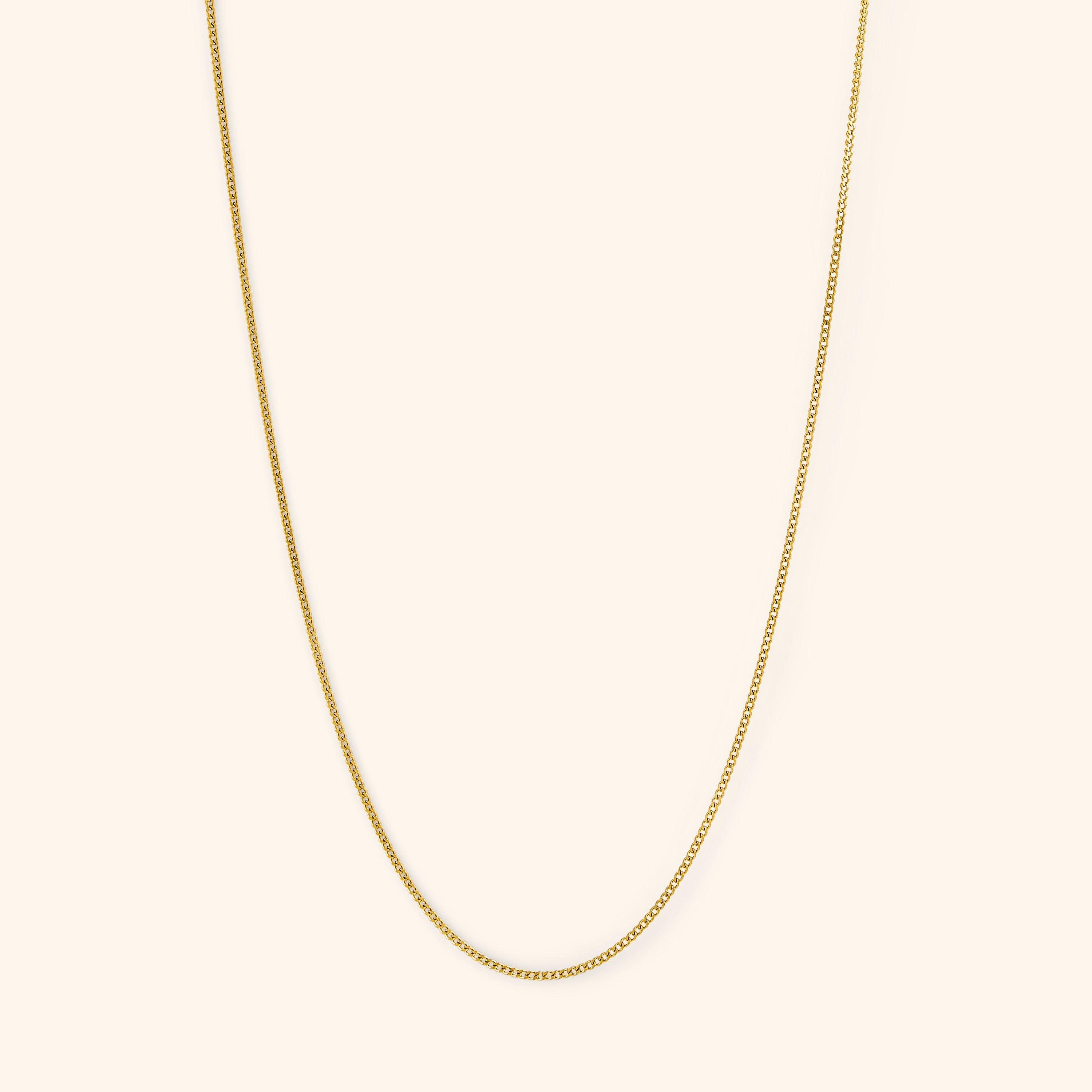Stylish Micro Curb Chain Necklace