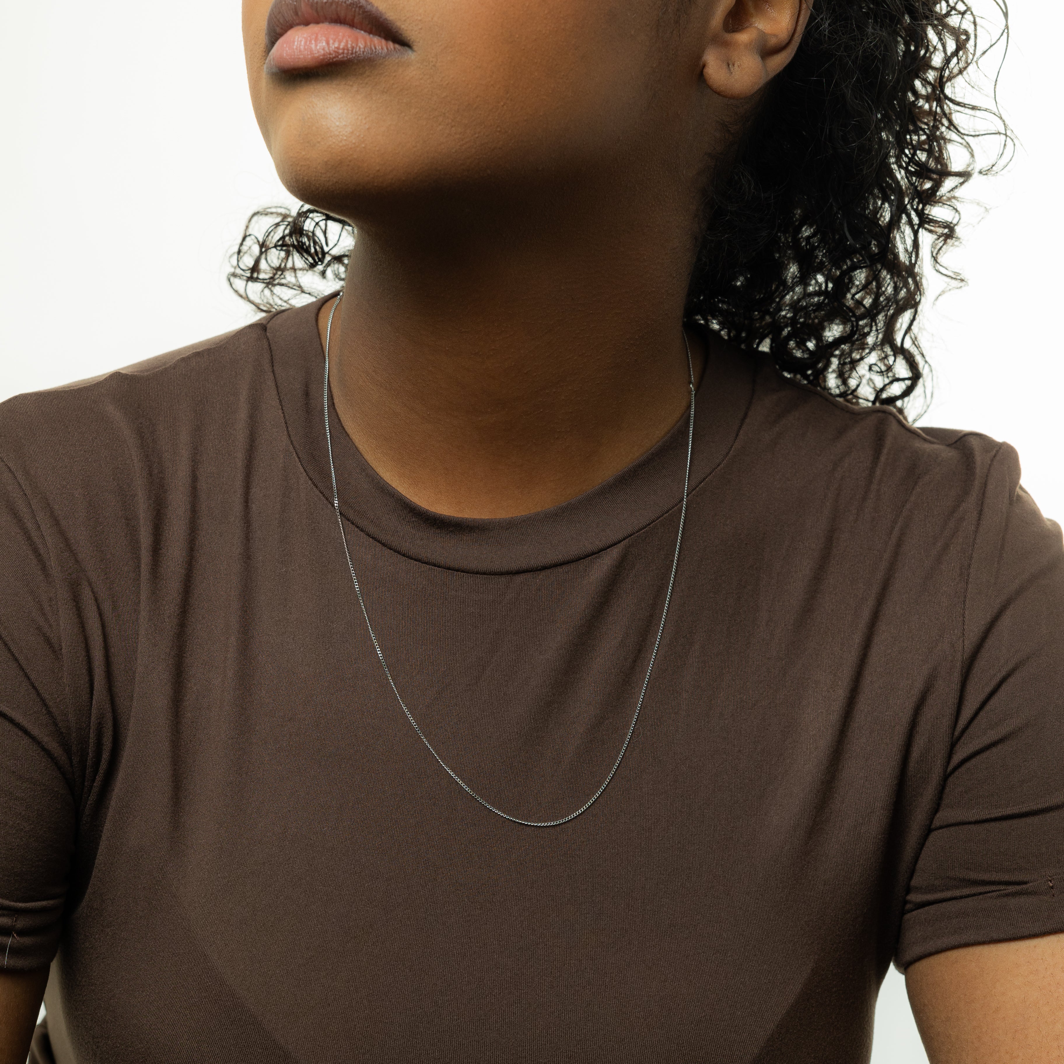 Stylish Micro Curb Chain Necklace