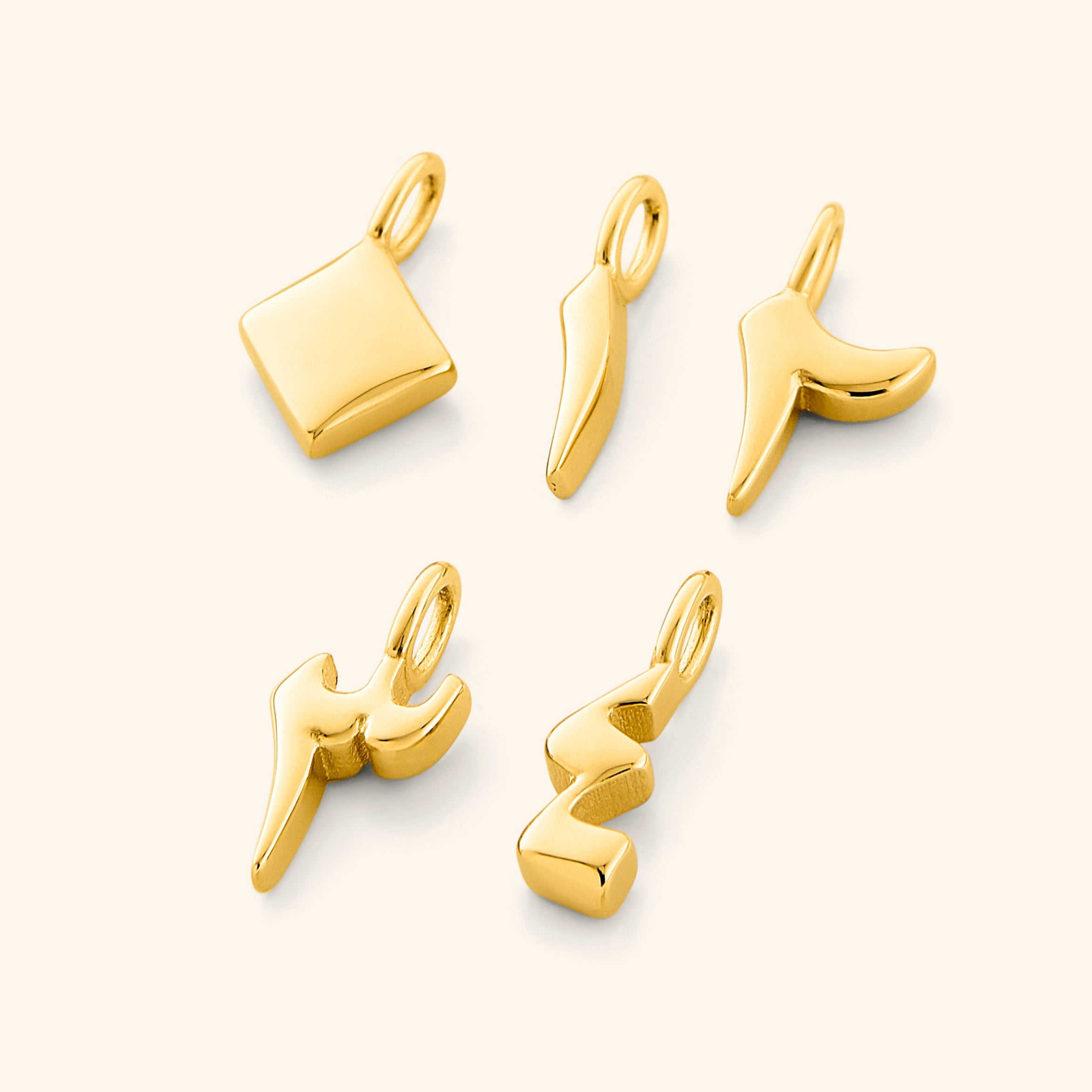 Arabic Numeral Charms for Jewelry Making