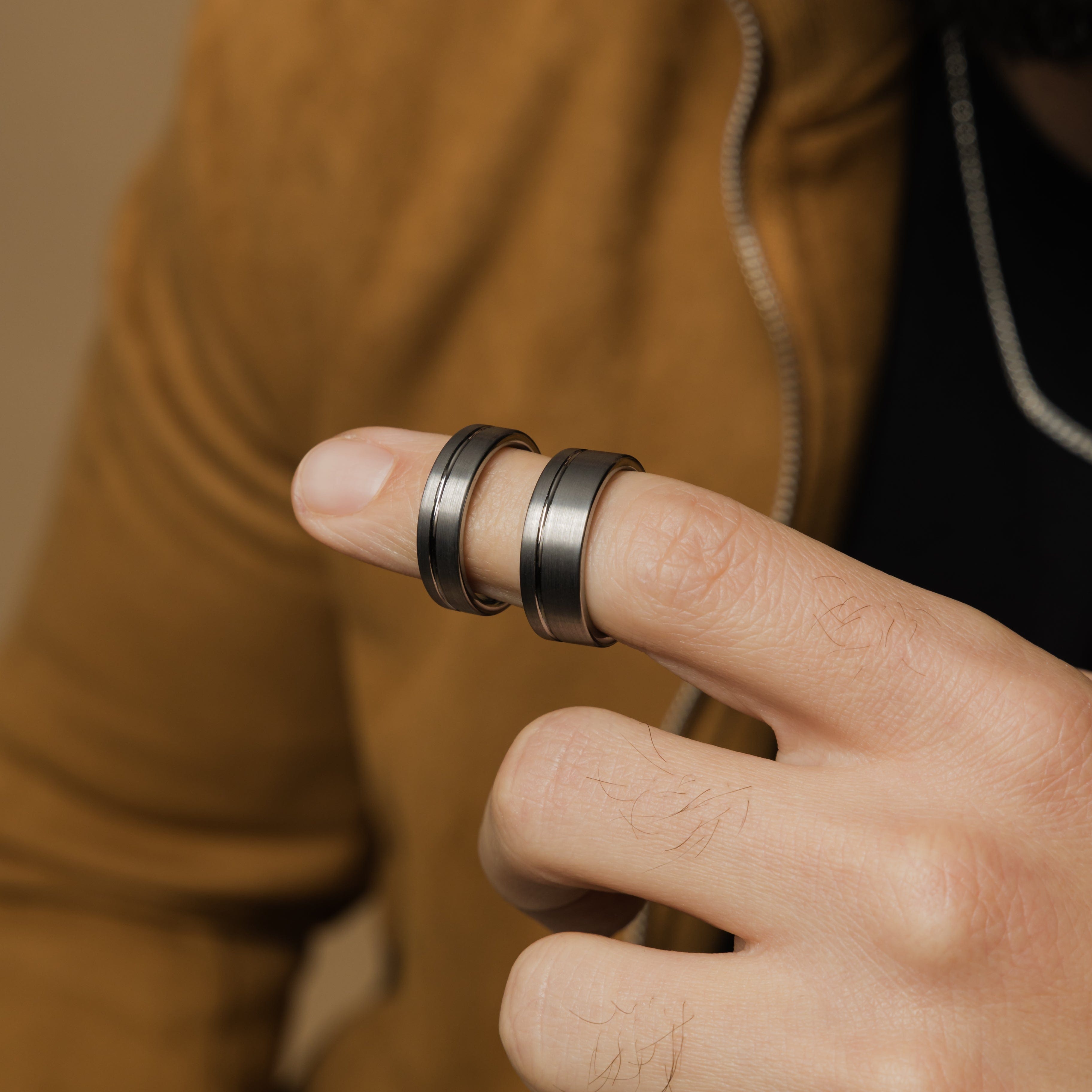 Tungsten Orbit Band - Durable & Stylish Ring