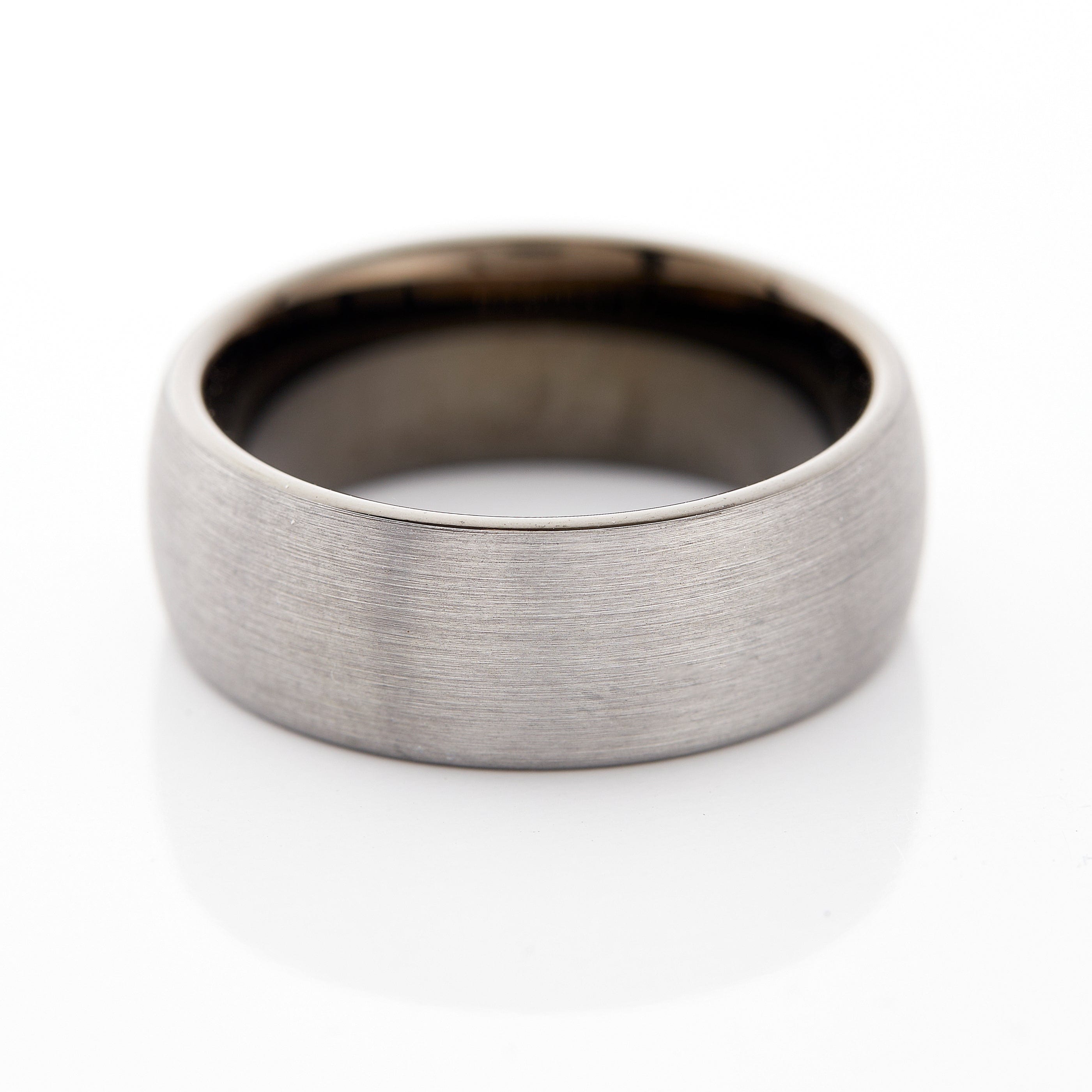 Tungsten Brushed Band Ring – Sleek & Durable