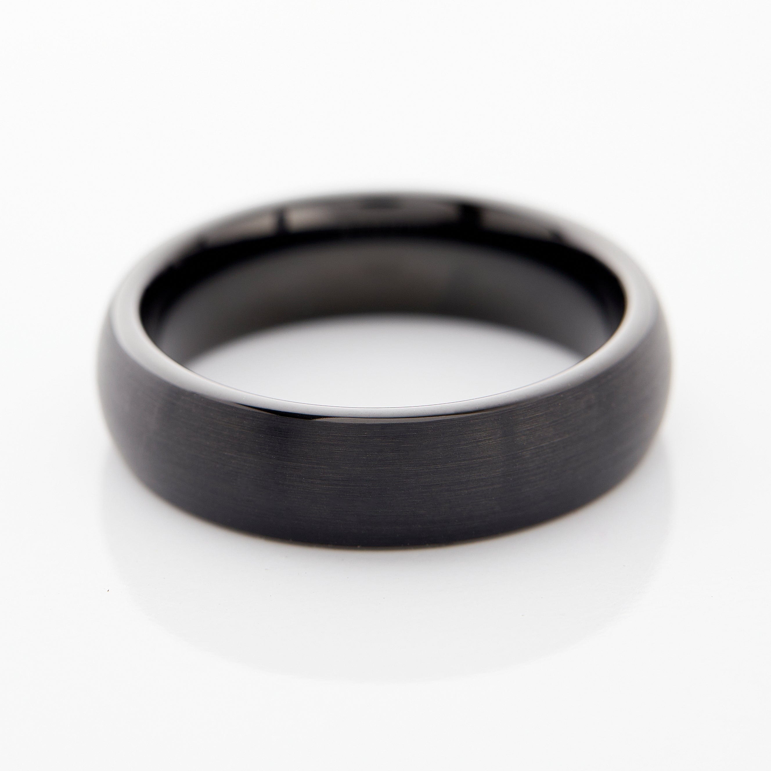 Tungsten Brushed Band Ring – Sleek & Durable