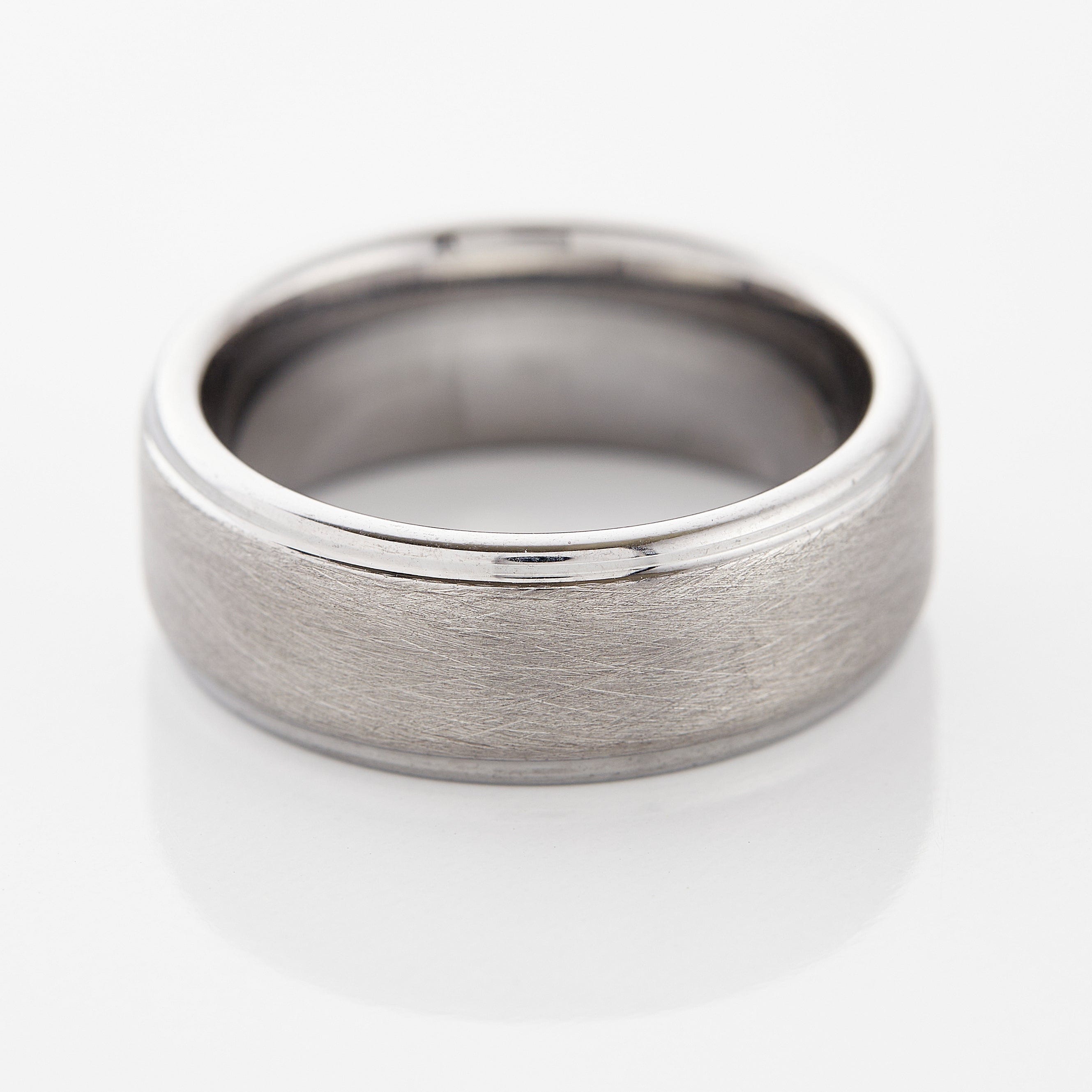 Textured Tungsten Band Ring