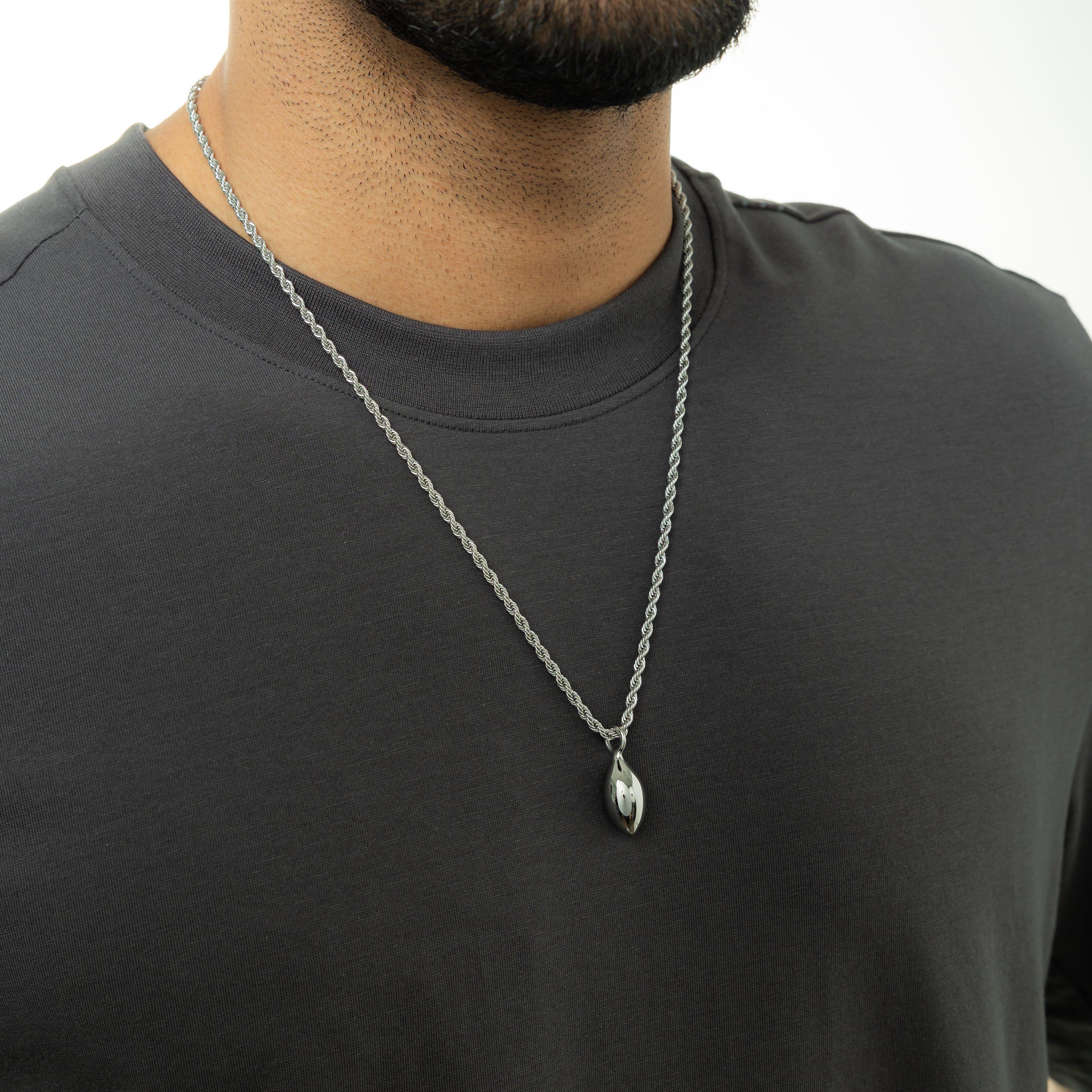Men's Olive Wood Palestine Necklace