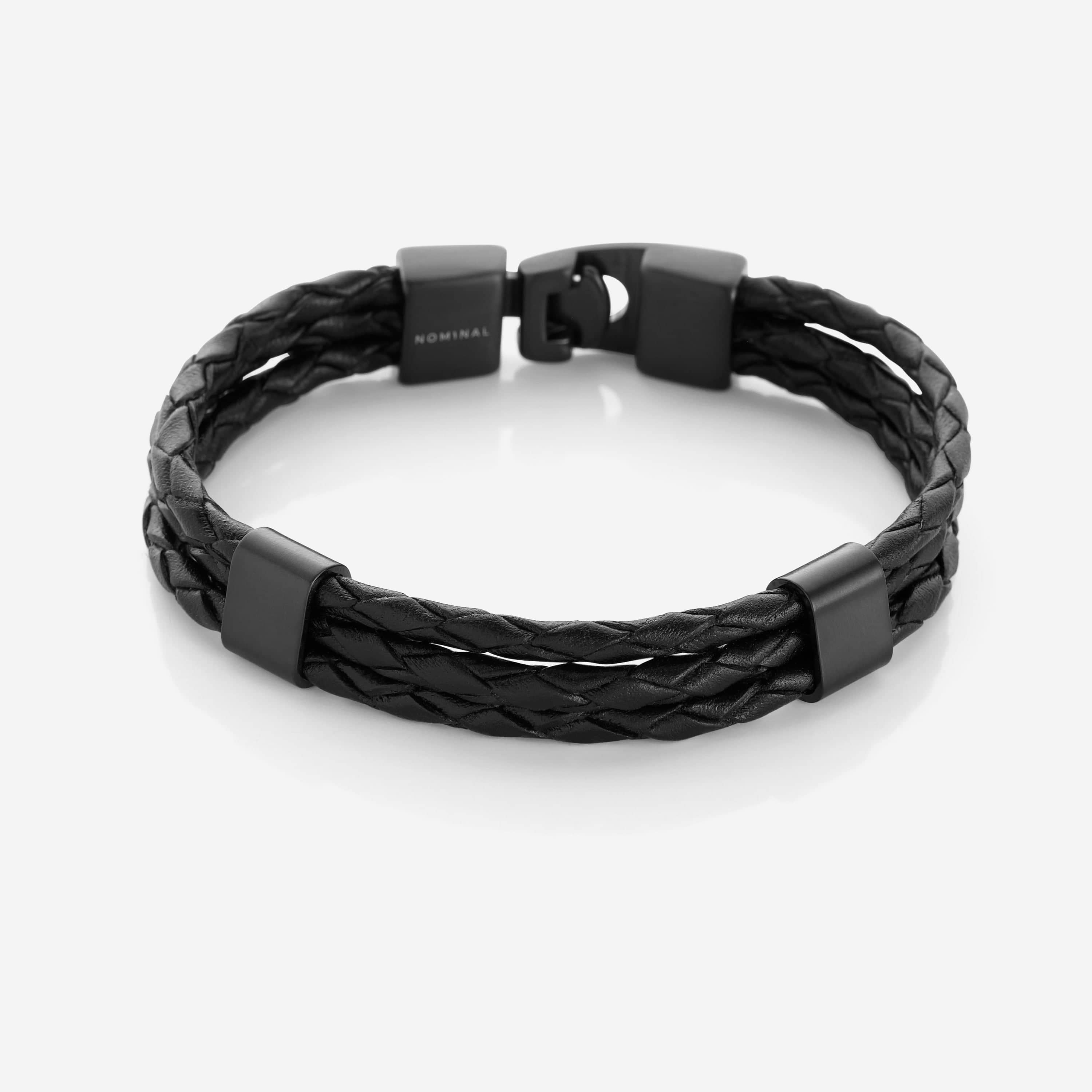 Men's Triple-Layer Leather Bracelet Set