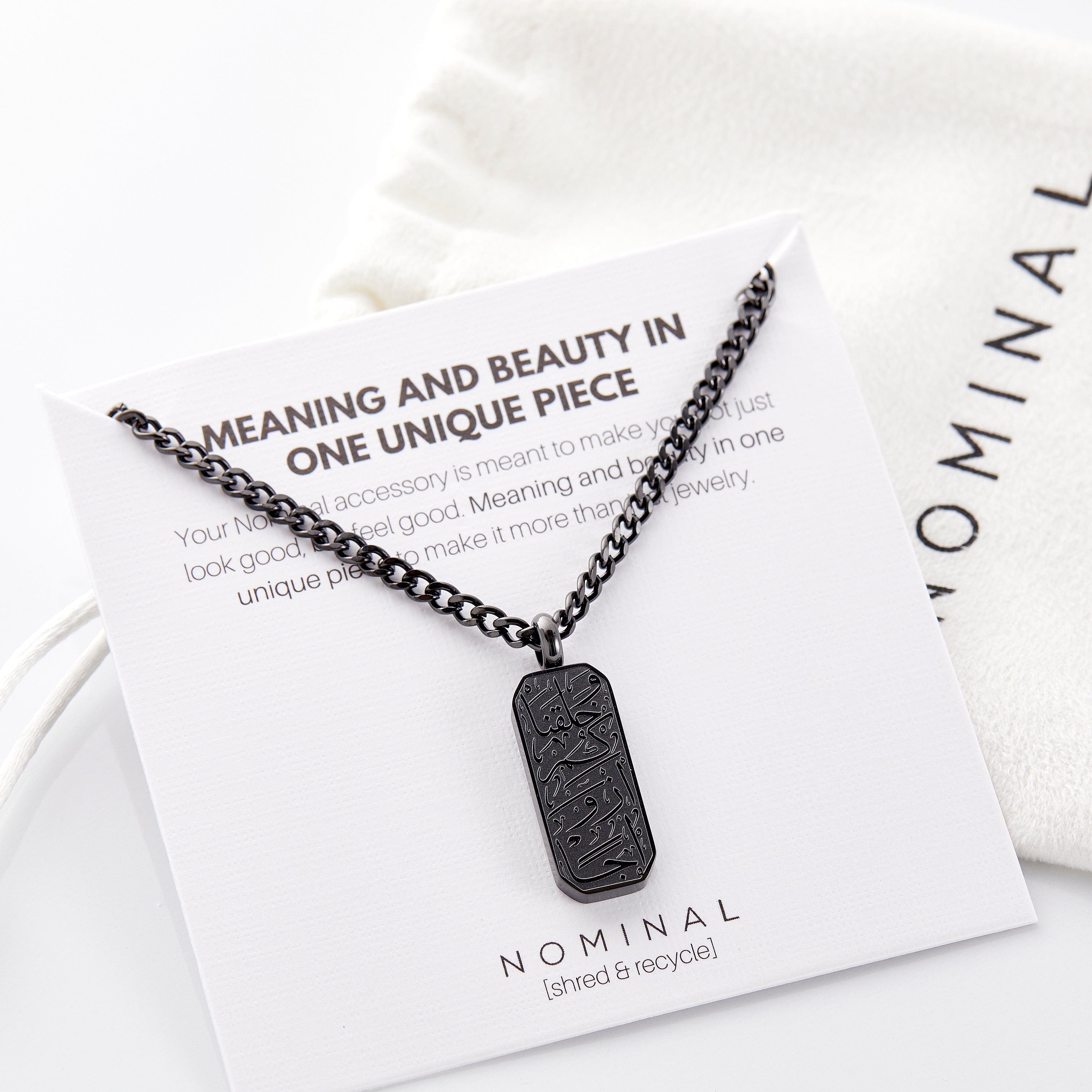 Men's 'Created in Pairs' Tag Necklace