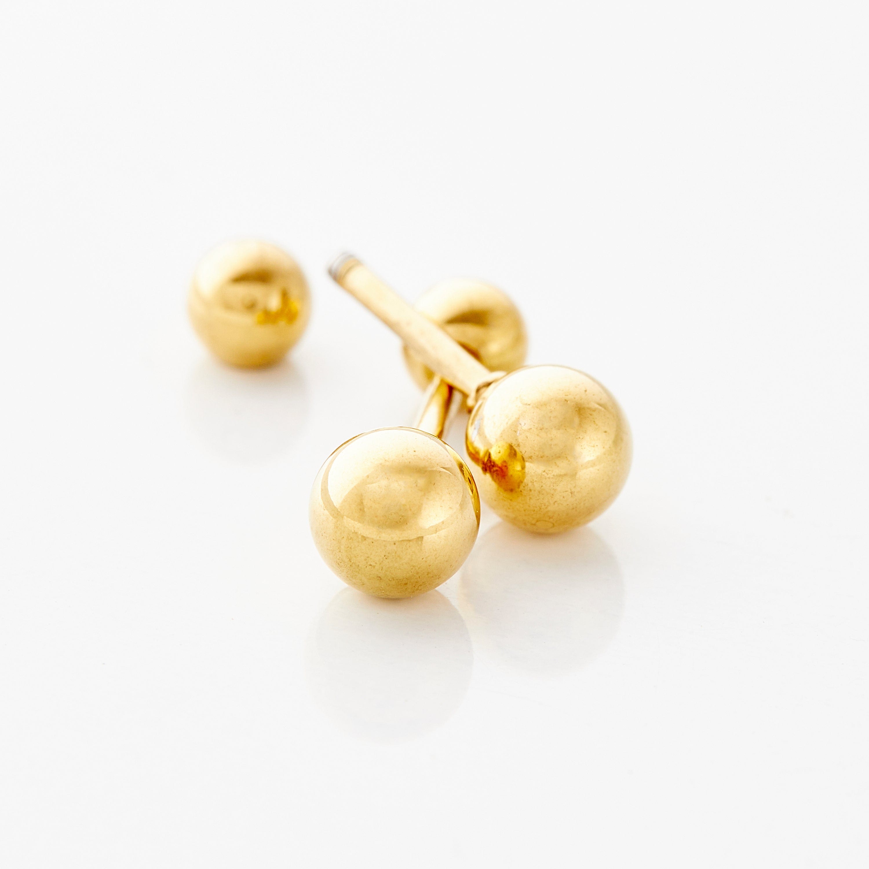 Tiny Orb Earrings for Baby Girls
