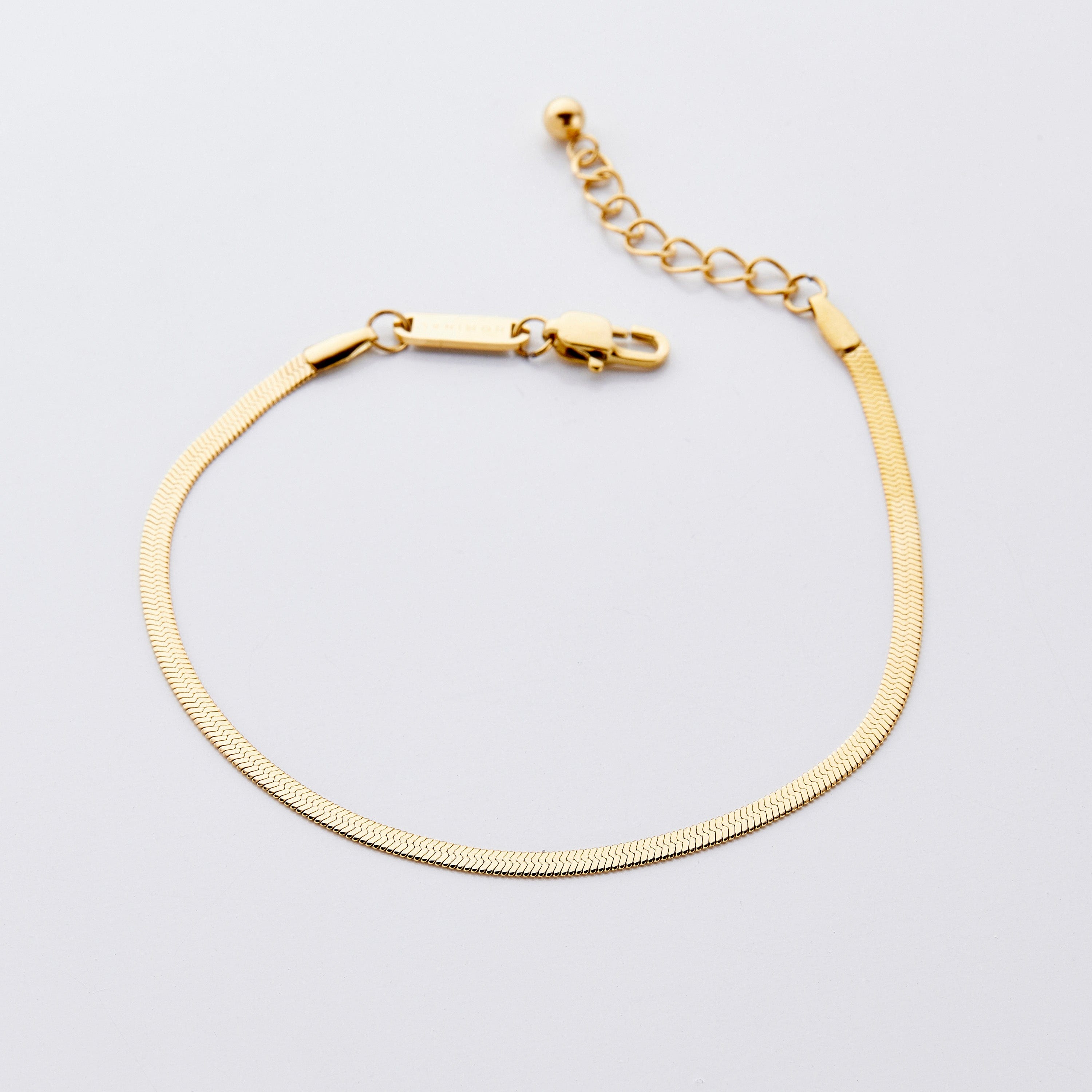 Stylish Herringbone Anklet for Girls