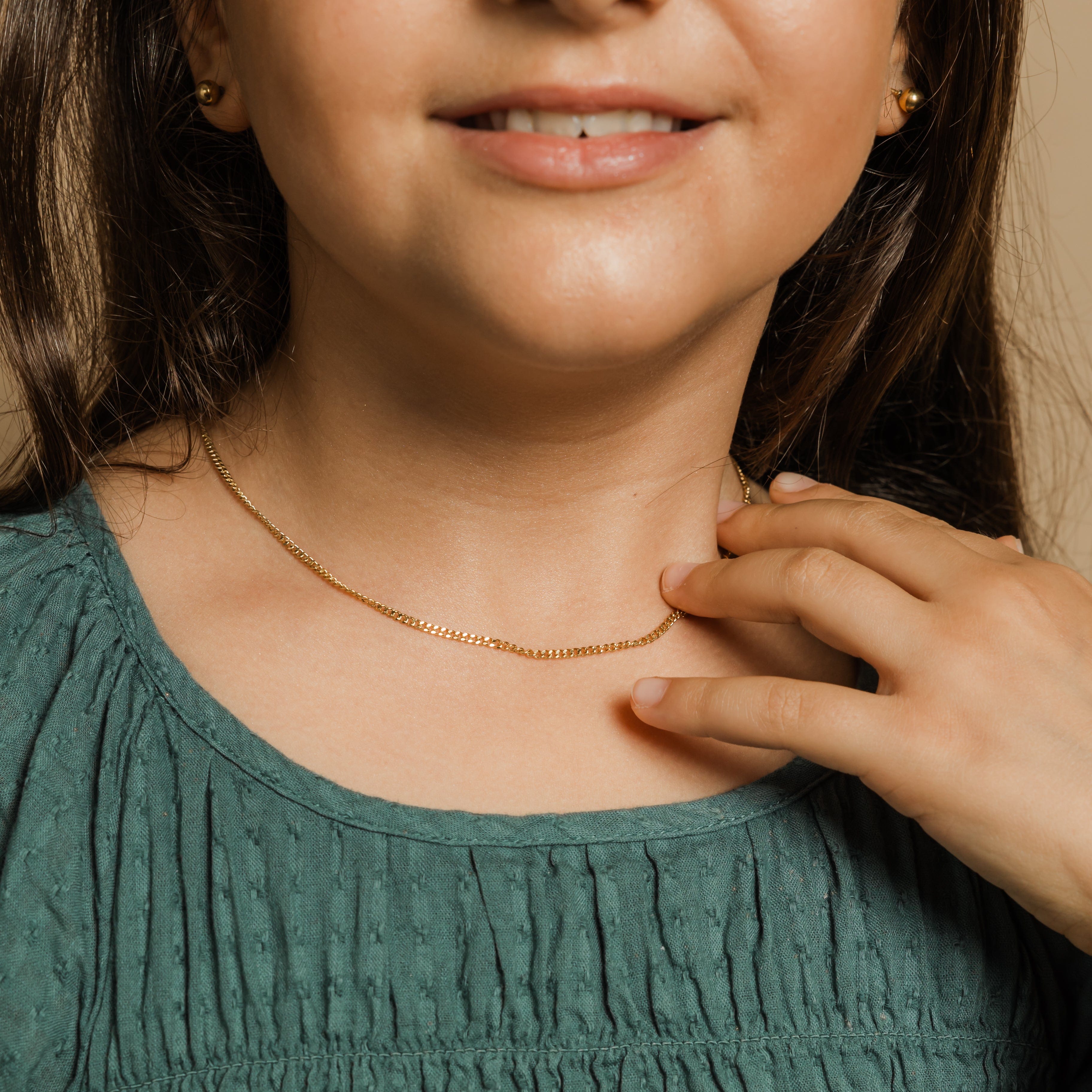 Girls' Cuban Chain Necklace | Stylish & Durable
