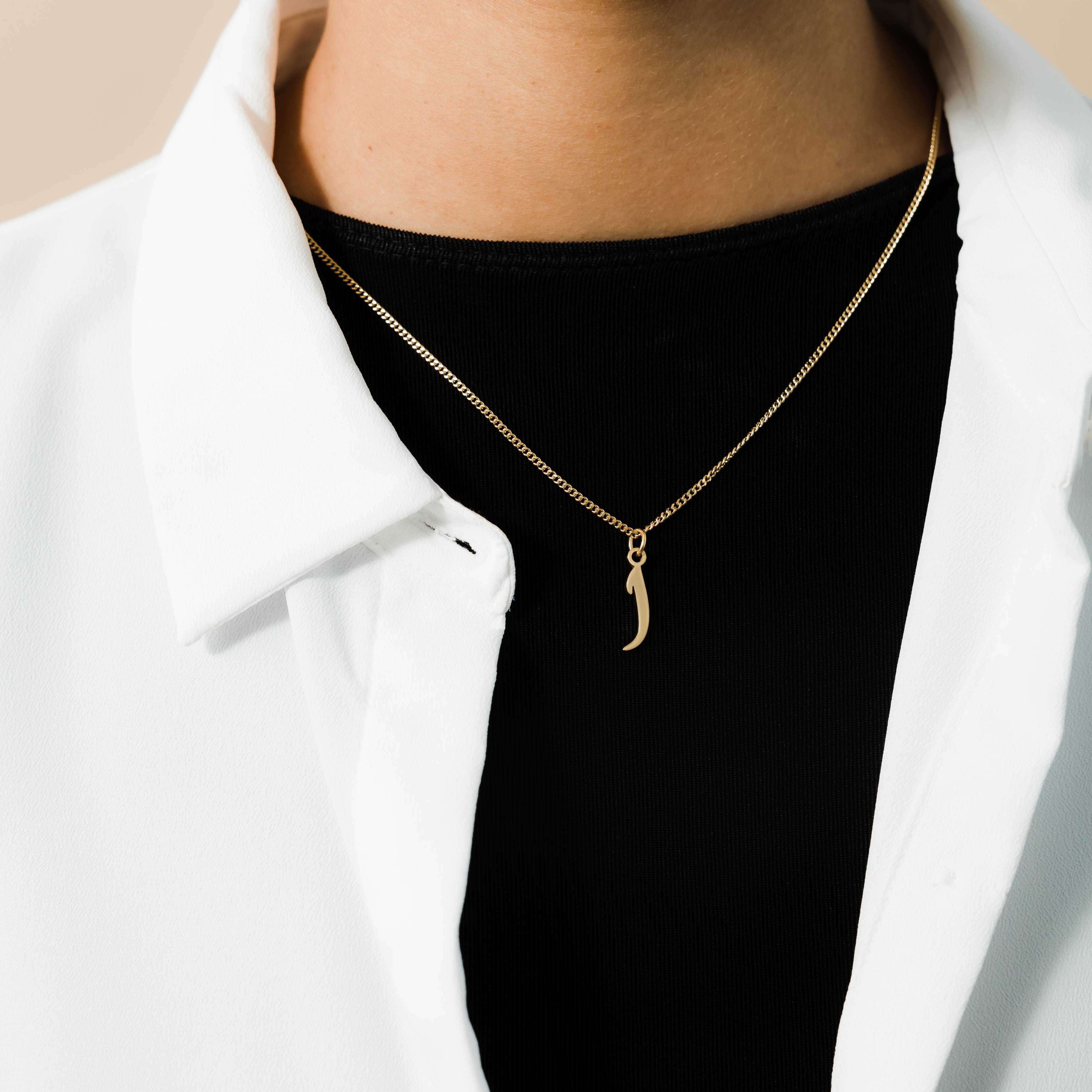 Arabic Script Pendant Necklace for Women