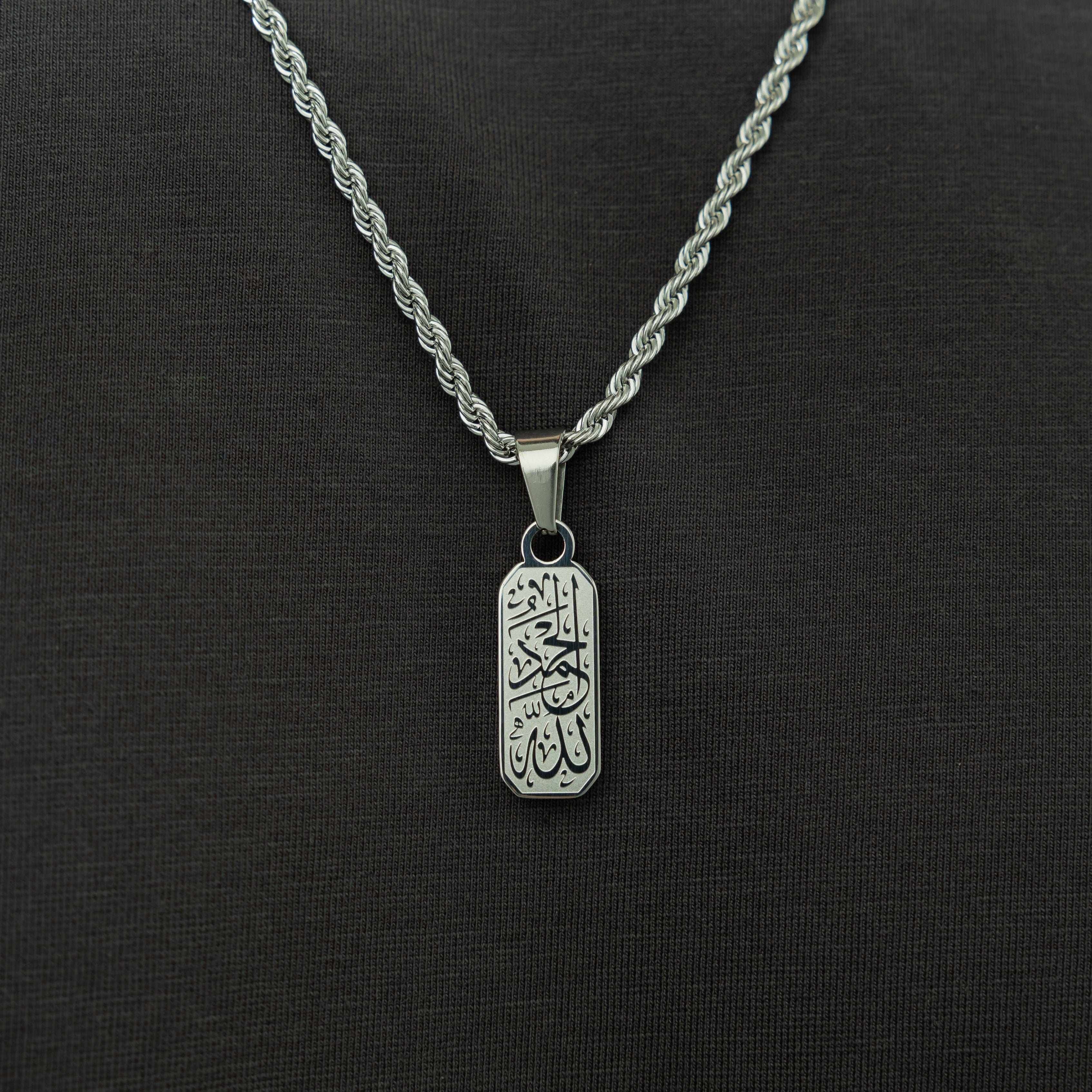 Men's Alhamdulillah Necklace Tag