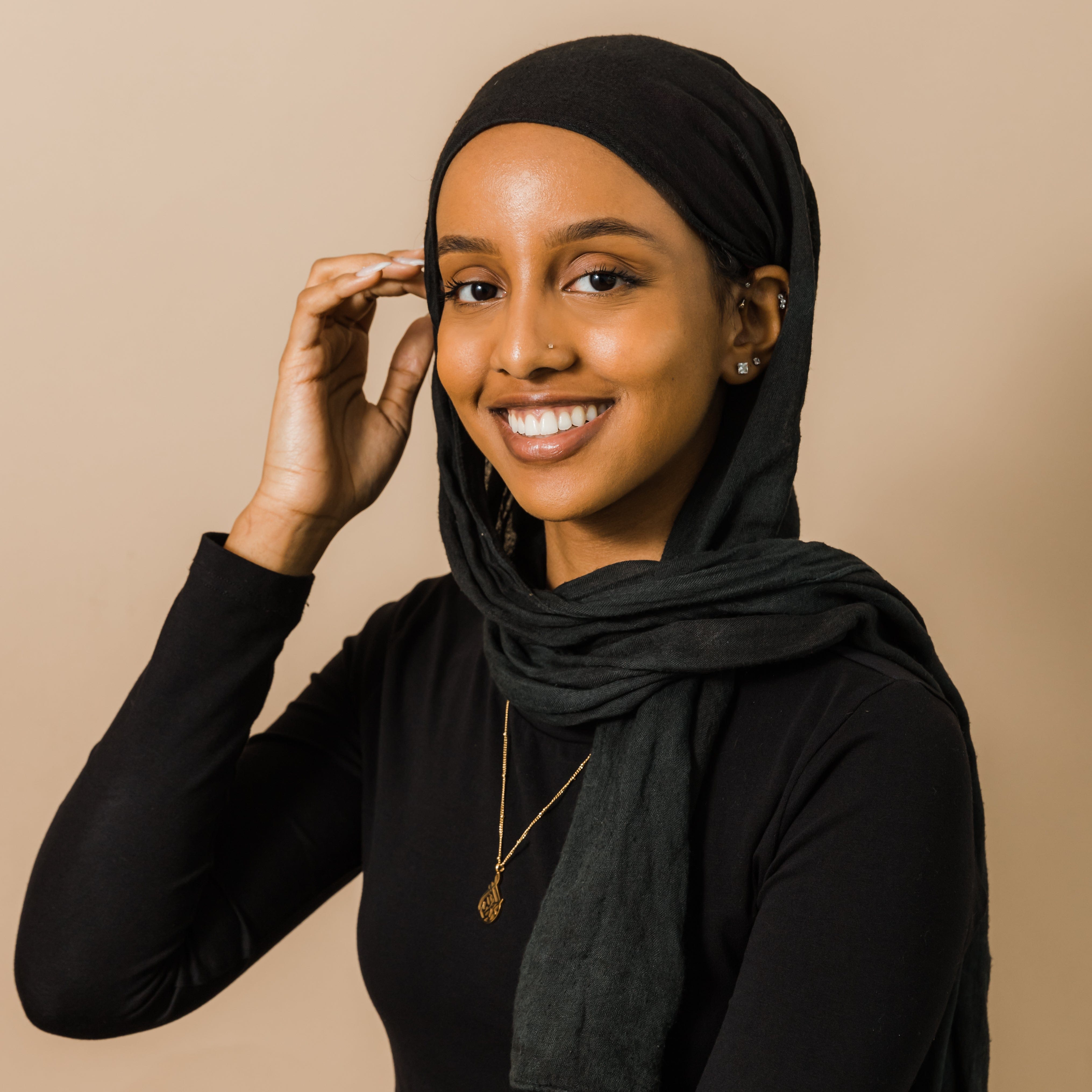 Arabic Calligraphy Cradle Necklace - Alhamdulillah