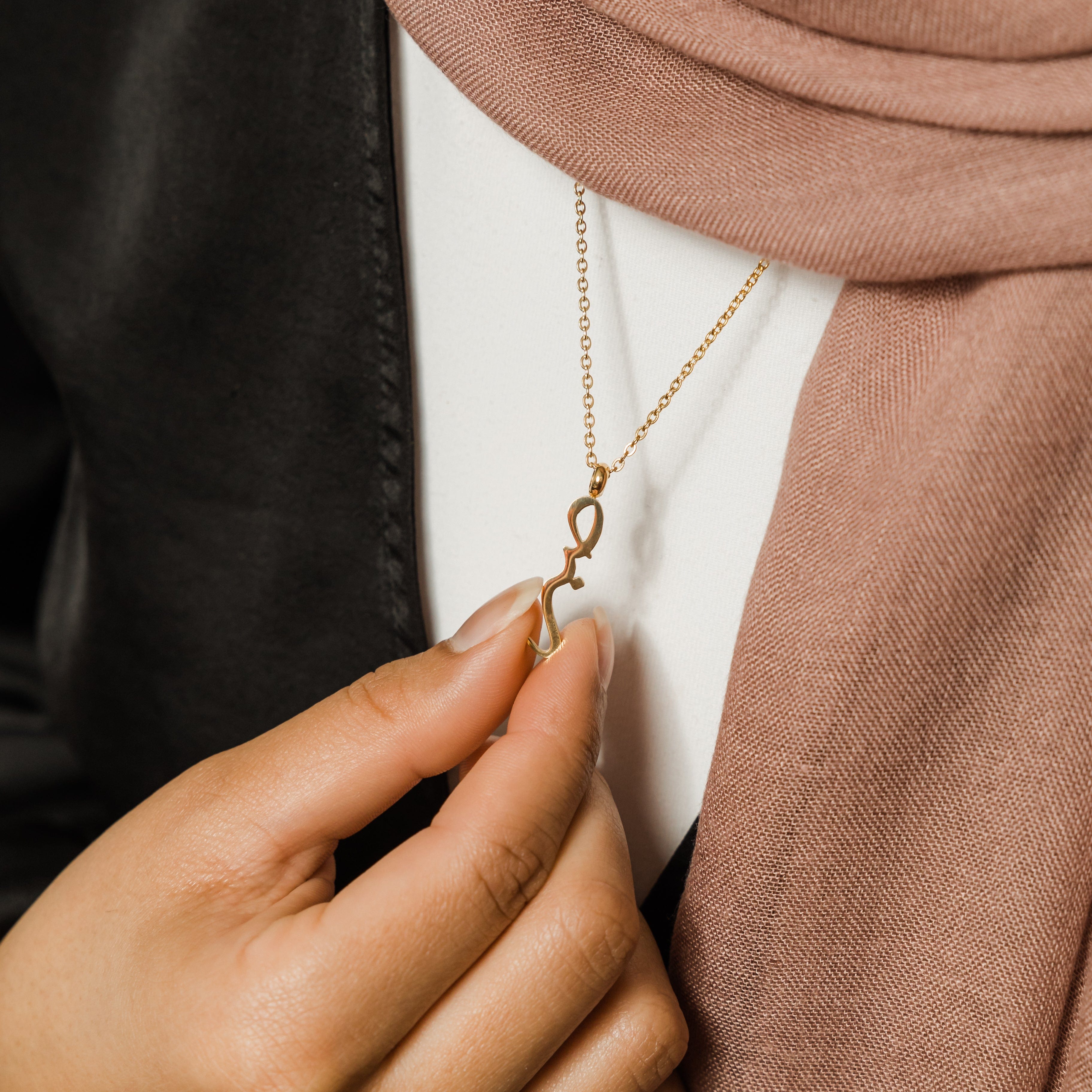 Elegant Calligraphy Necklace for Women