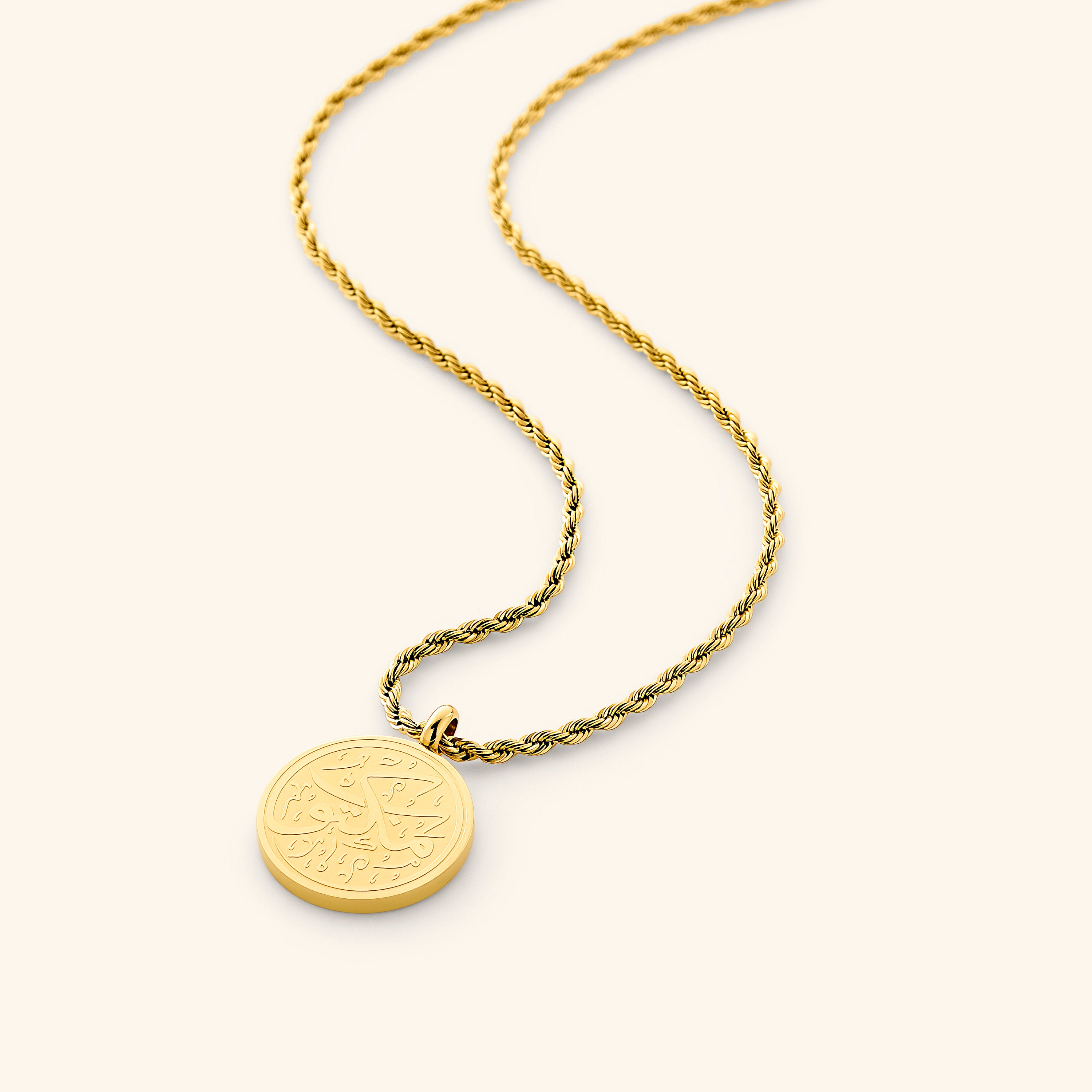 Engraved Token Necklace for Personalized Style