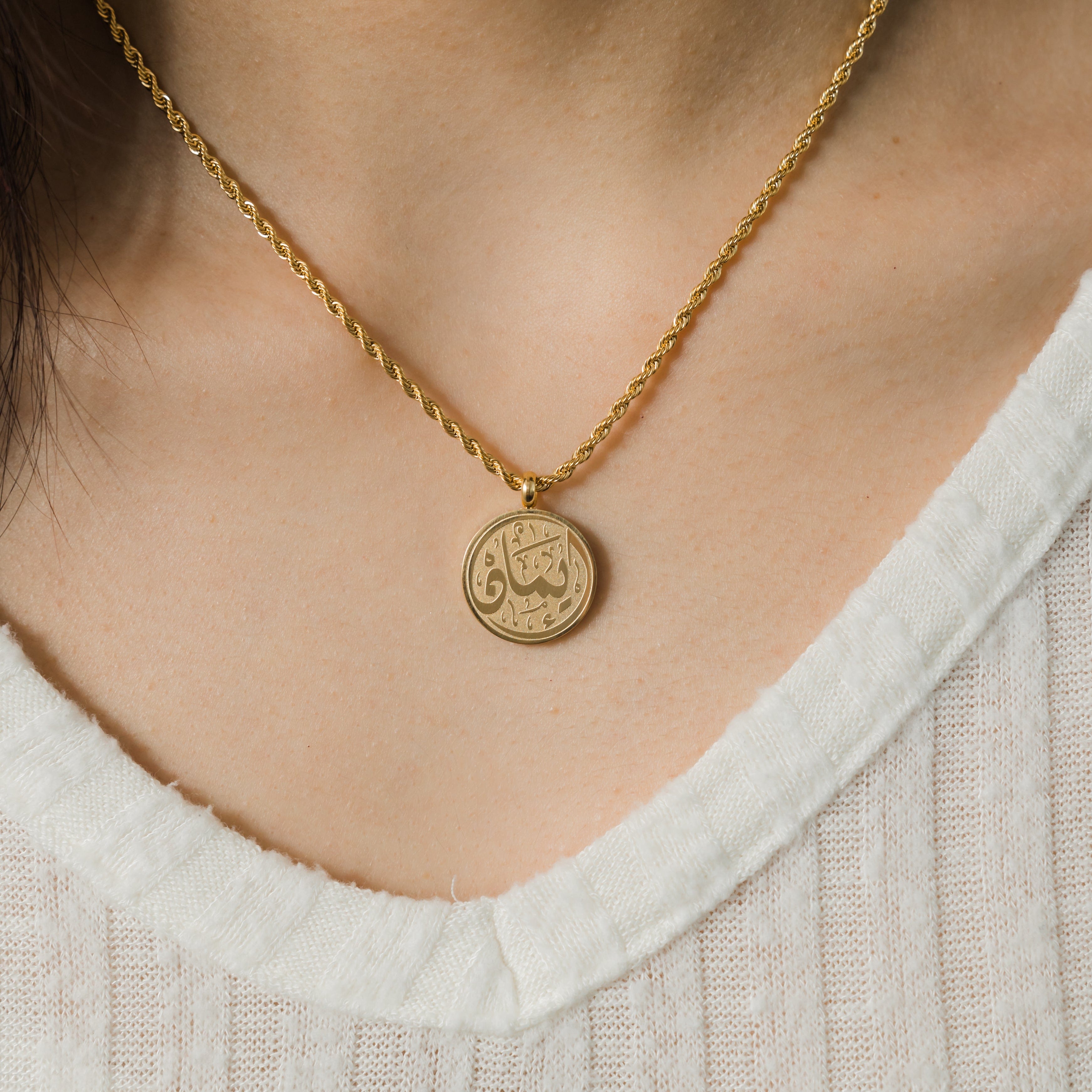 Faith Token Pendant Necklace for Spiritual Wear