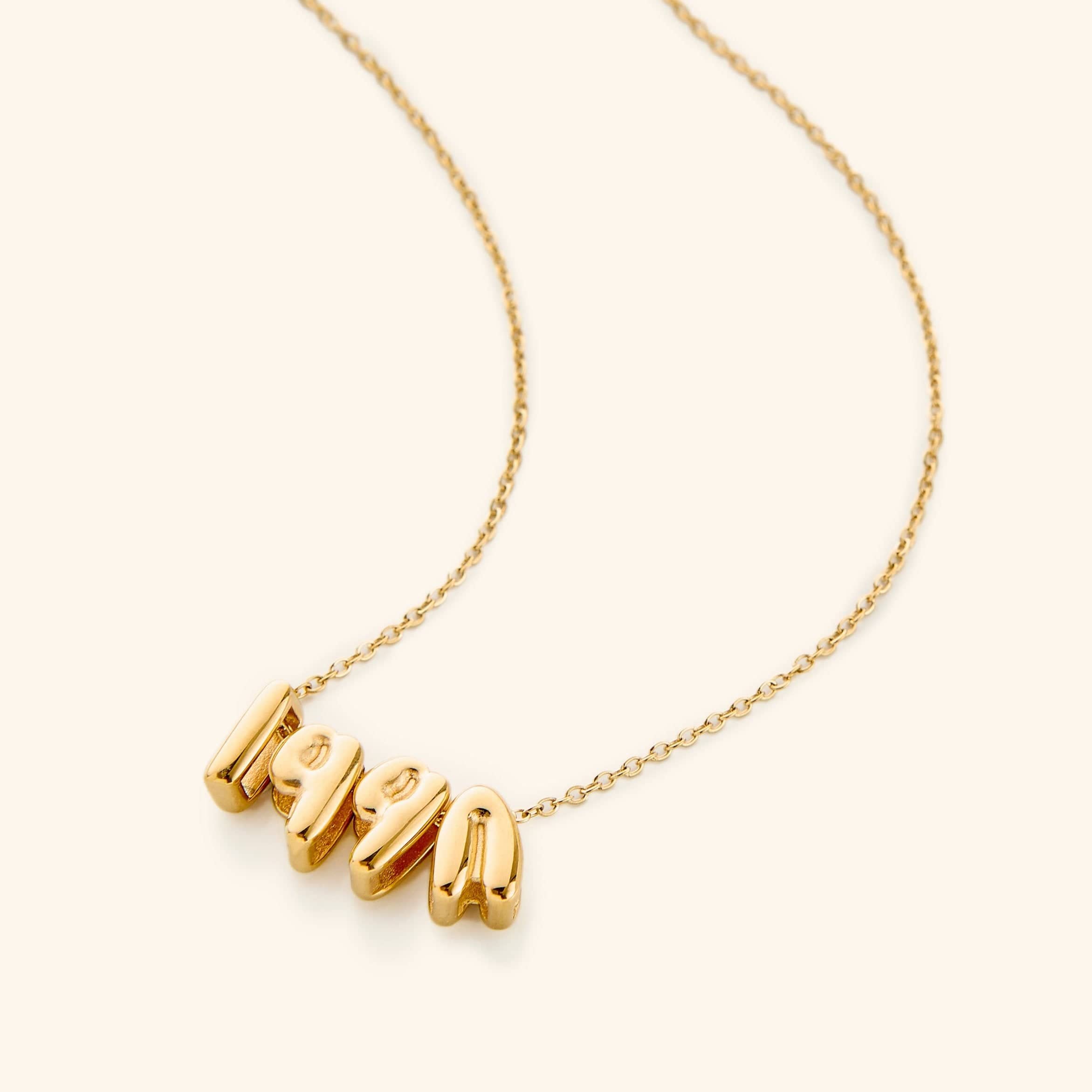 Birth Year Necklace in Arabic Script